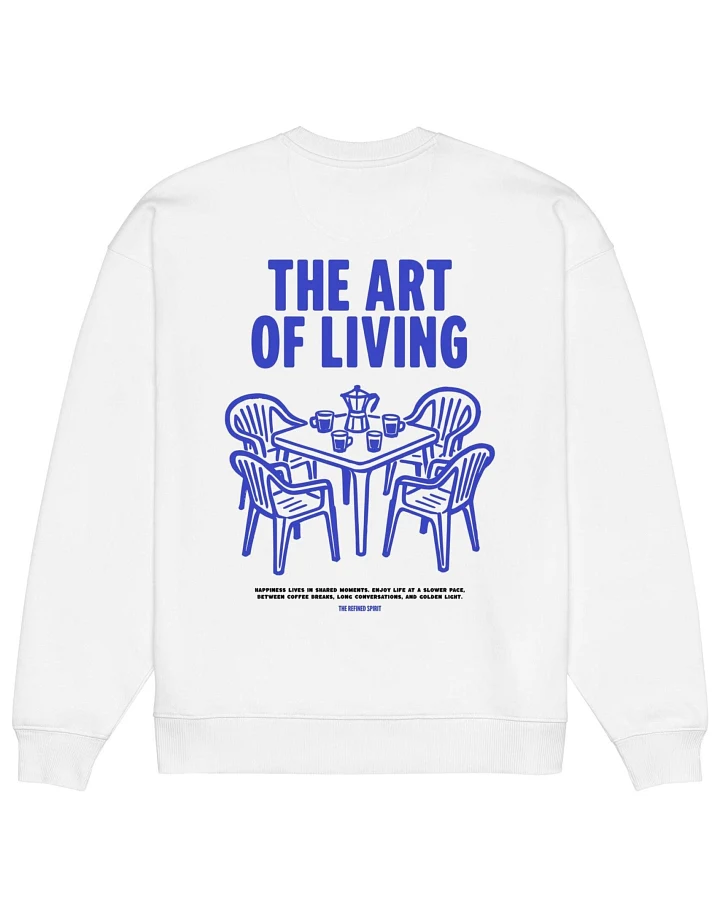 The Refined Spirit Damen vegan Sweatshirt Oversized The Art Of Living Weiß