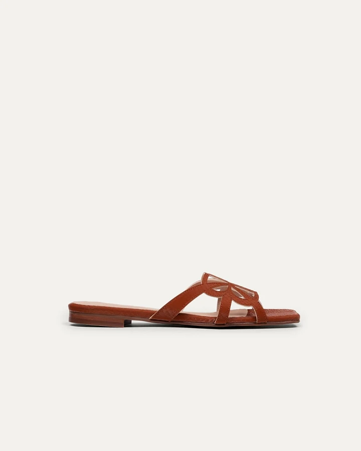BIKKOU Damen vegan Sandalen Sonnenuntergang Am Strand Kamelpython