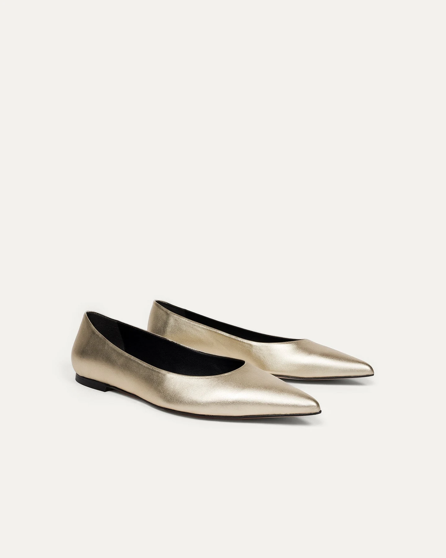 BIKKOU Damen vegan Ballerinas 10:30am Running Between Offices Hellgold – Ansicht 2