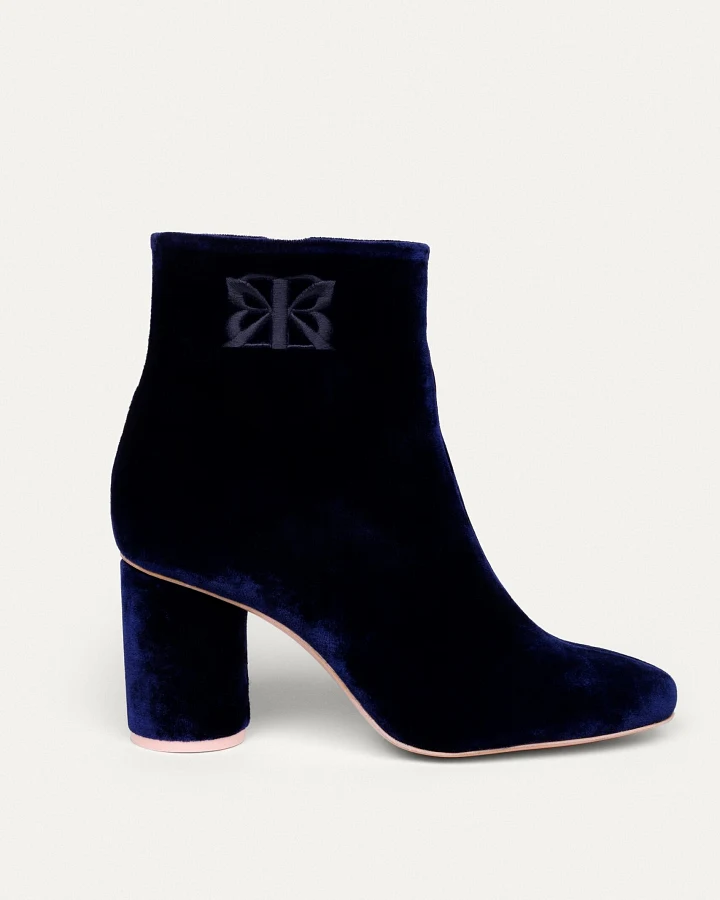 BIKKOU Damen vegan Stiefel Expo In Der Galerie Mitternachtsblau