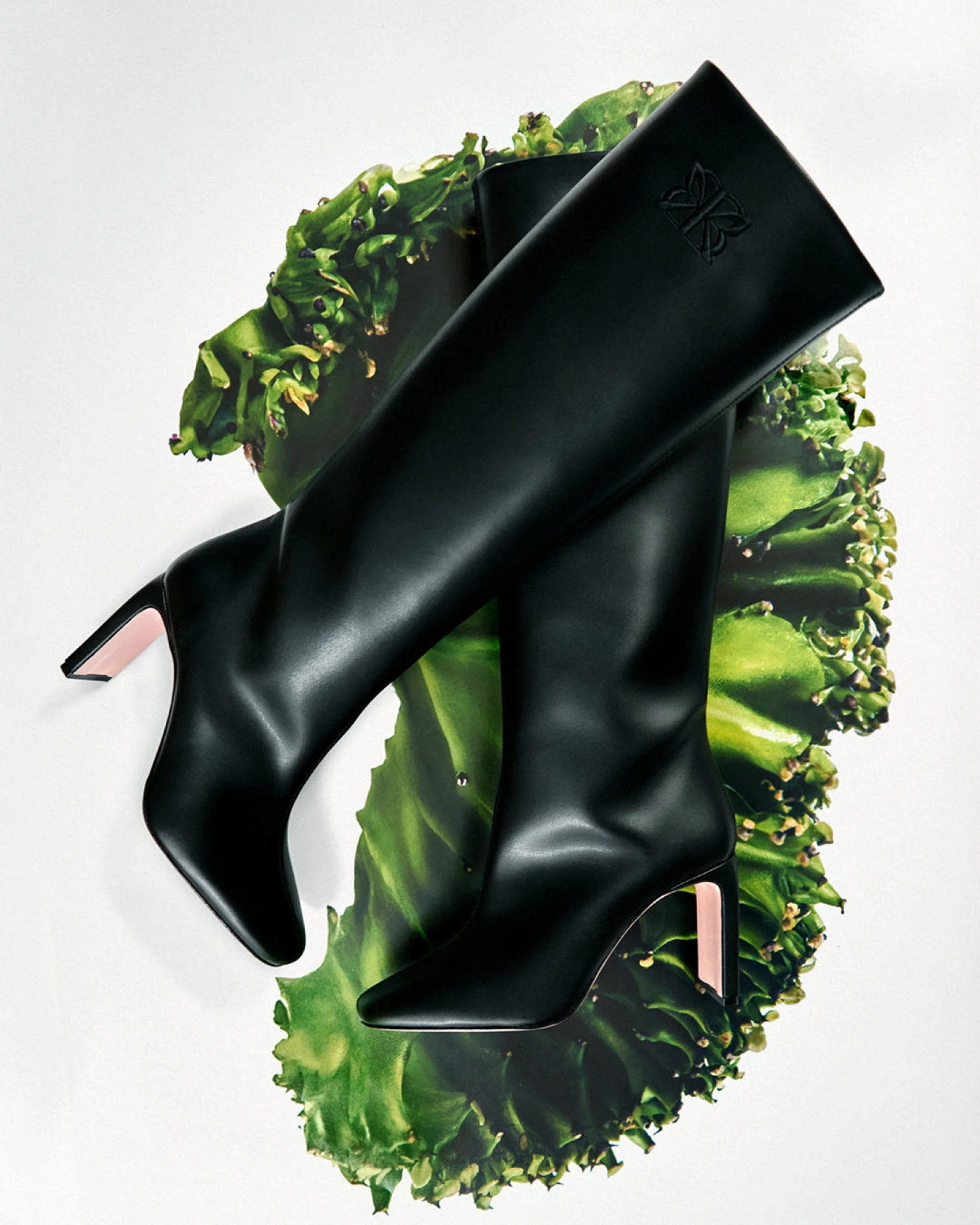 BIKKOU Damen vegan Stiefel Cactus Mood Schwarz – Ansicht 2