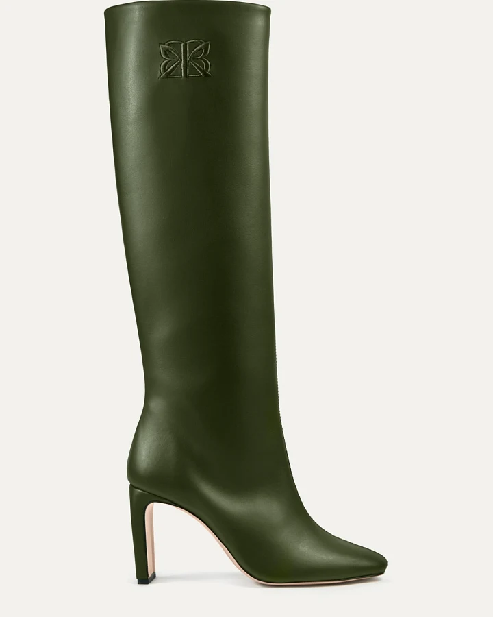 BIKKOU Damen vegan Stiefel Cactus Mood Deep Green