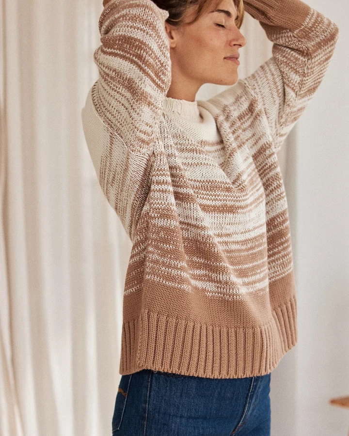 TWOTHIRDS Damen vegan Pullover Barbarita Beige
