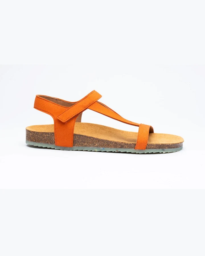 Zouri Damen vegan Sandalen Abyss Tangerine