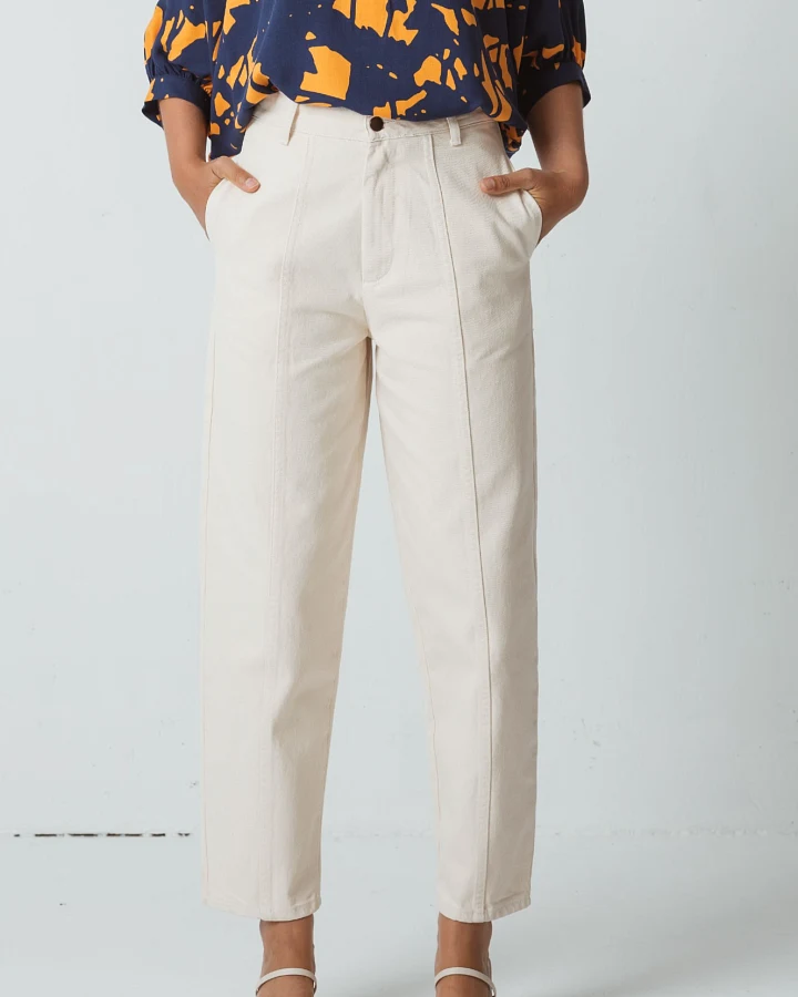 SKFK Damen vegan Hose Ekia Weiß