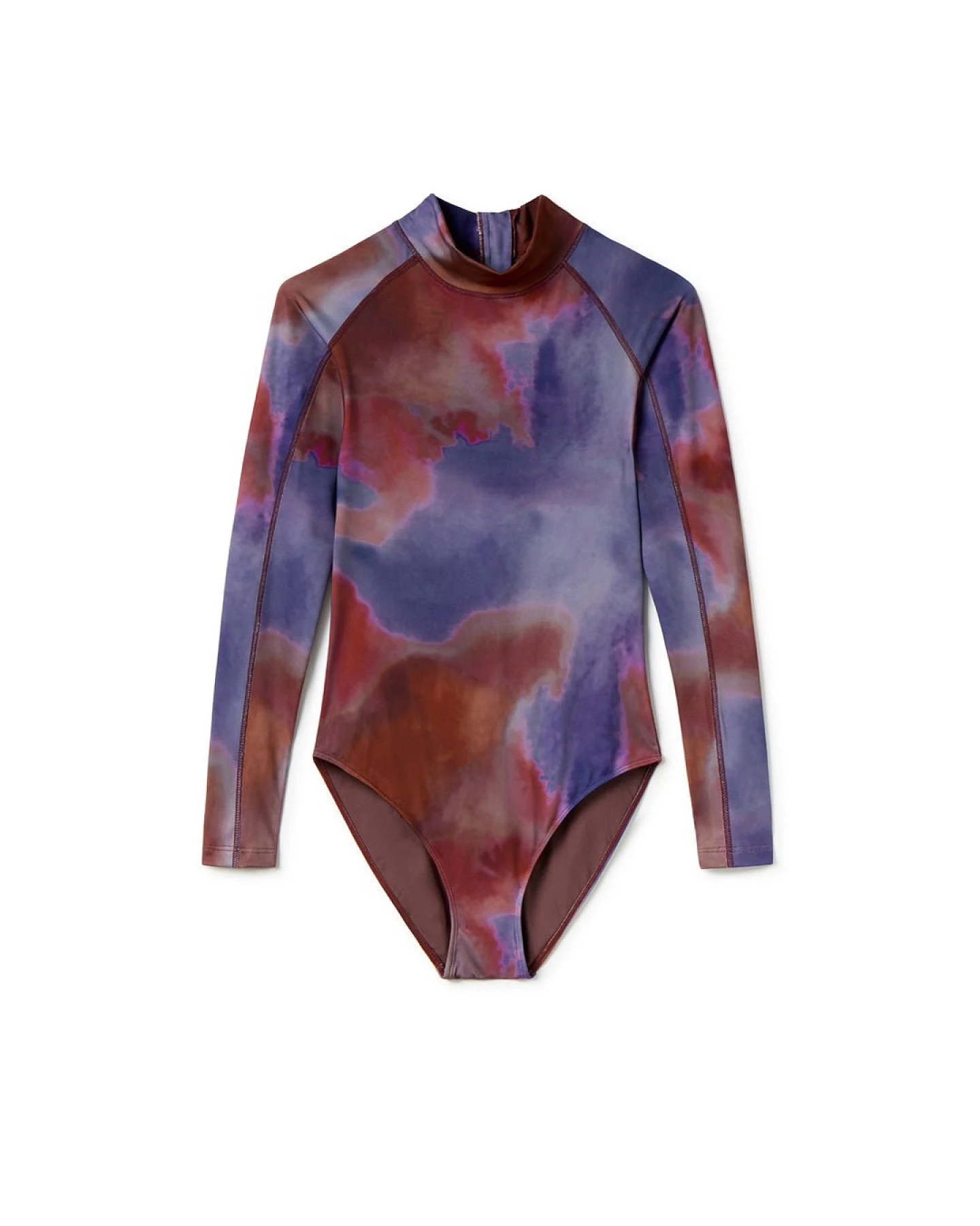 TWOTHIRDS Damen vegan Langer Badeanzug Kassia Tie Dye – Ansicht 2