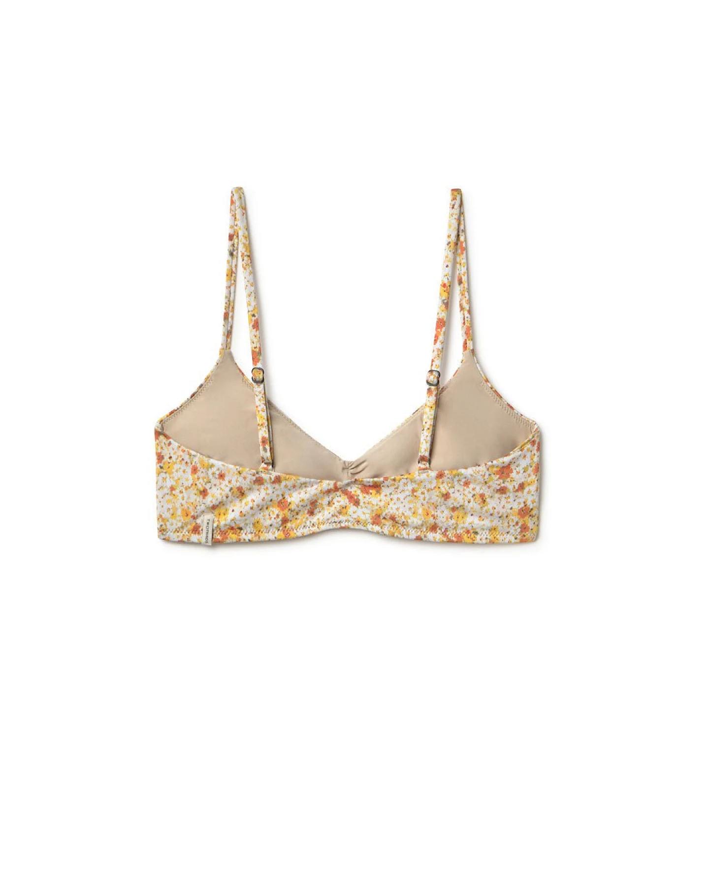 TWOTHIRDS Damen vegan Bikinioberteil Gozo Goldene Blumen – Ansicht 2