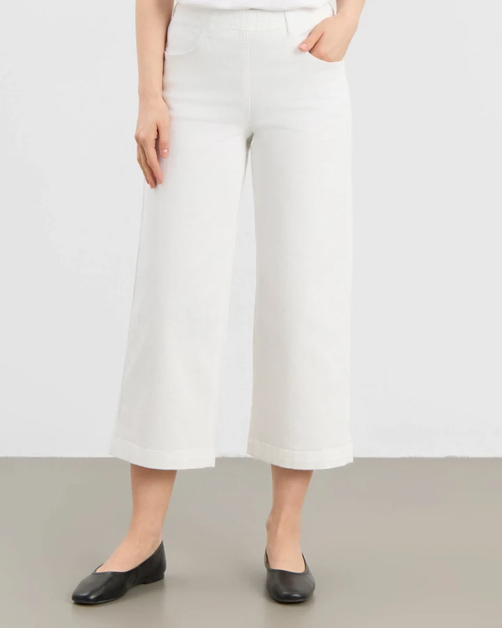 LAURIE Damen vegan Hose Donna Locker Geschnitten Weiß