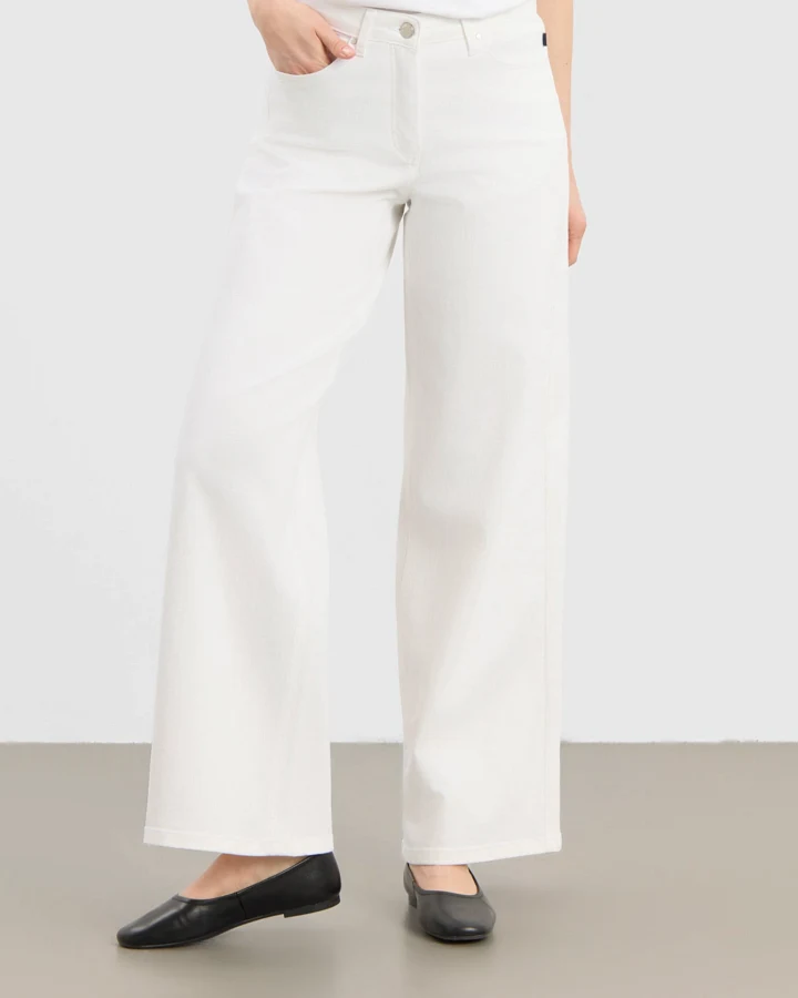LAURIE Damen vegan Hose Carol Loose Ml Weiß