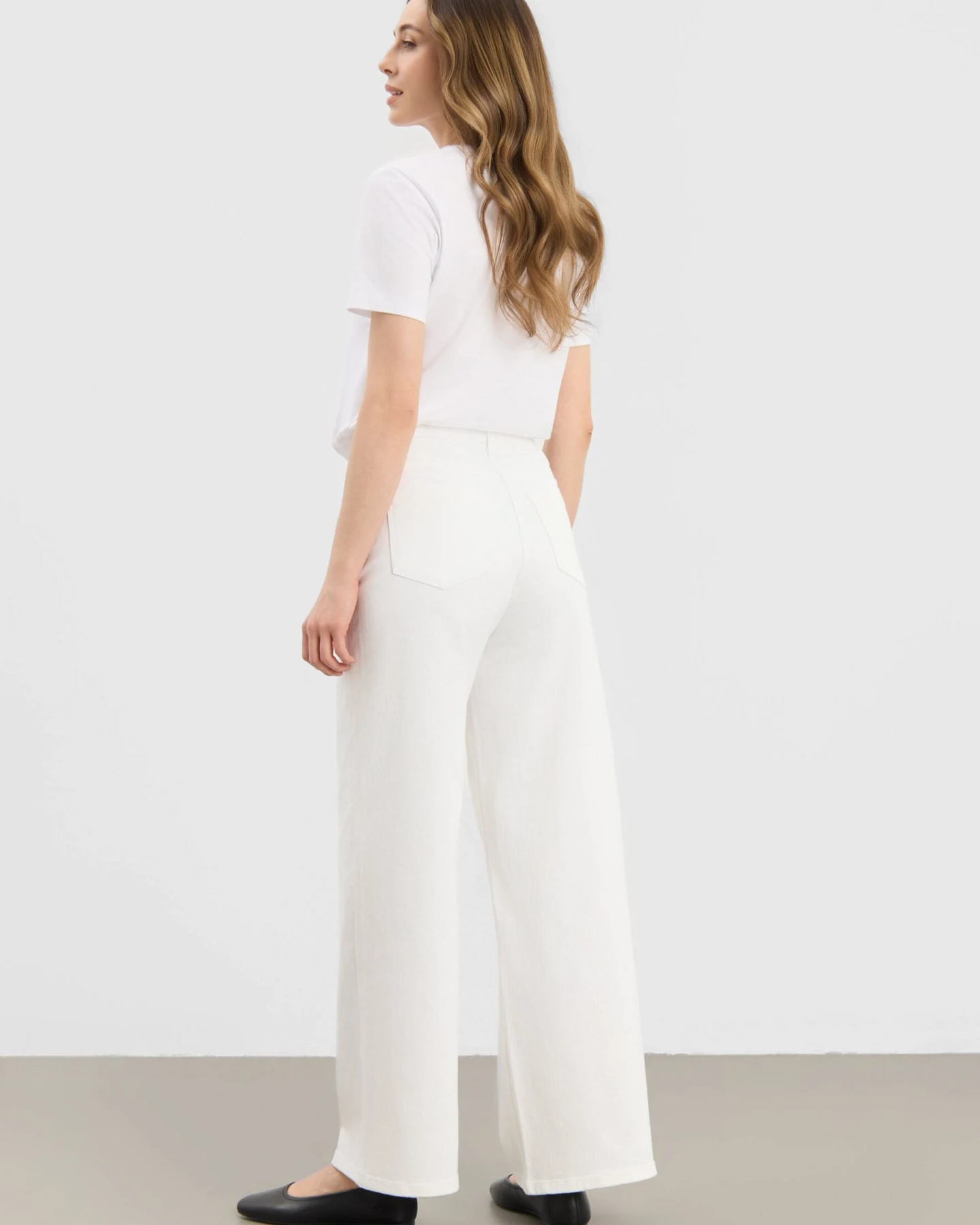 LAURIE Damen vegan Hose Carol Loose Ml Weiß – Ansicht 2