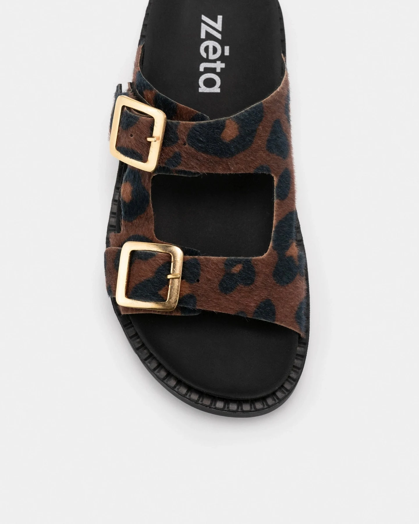 Zèta Herren vegan Sandalen Praia Leopard Print Strand – Ansicht 2