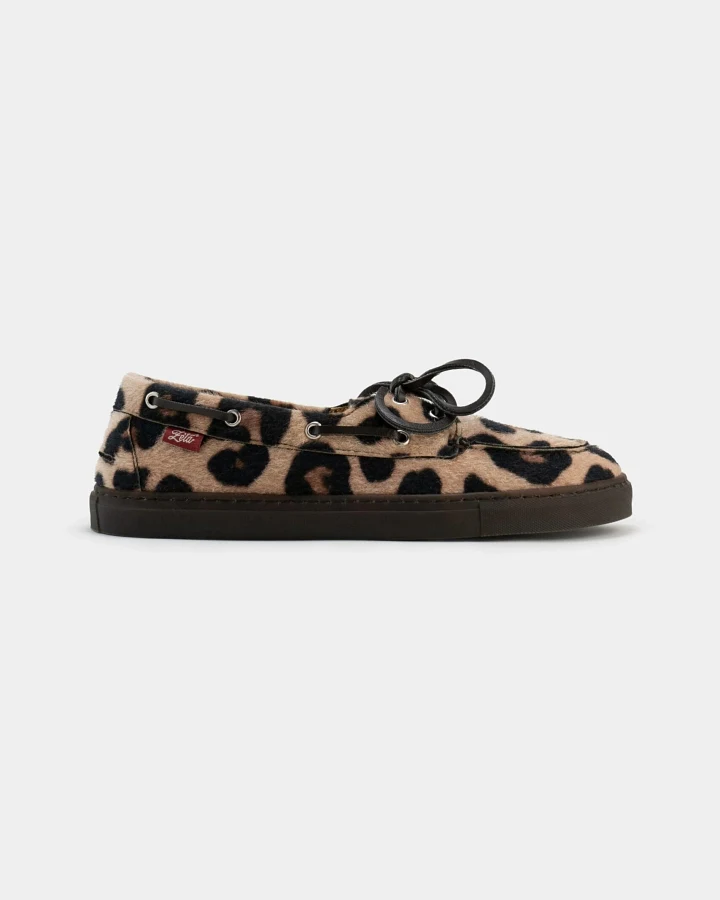 Zèta Damen vegan Schuhe Lagos Leopard Print