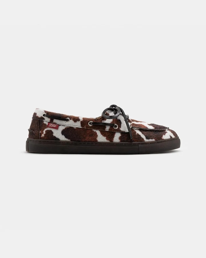 Zèta Damen vegan Schuhe Lagos Cow Print