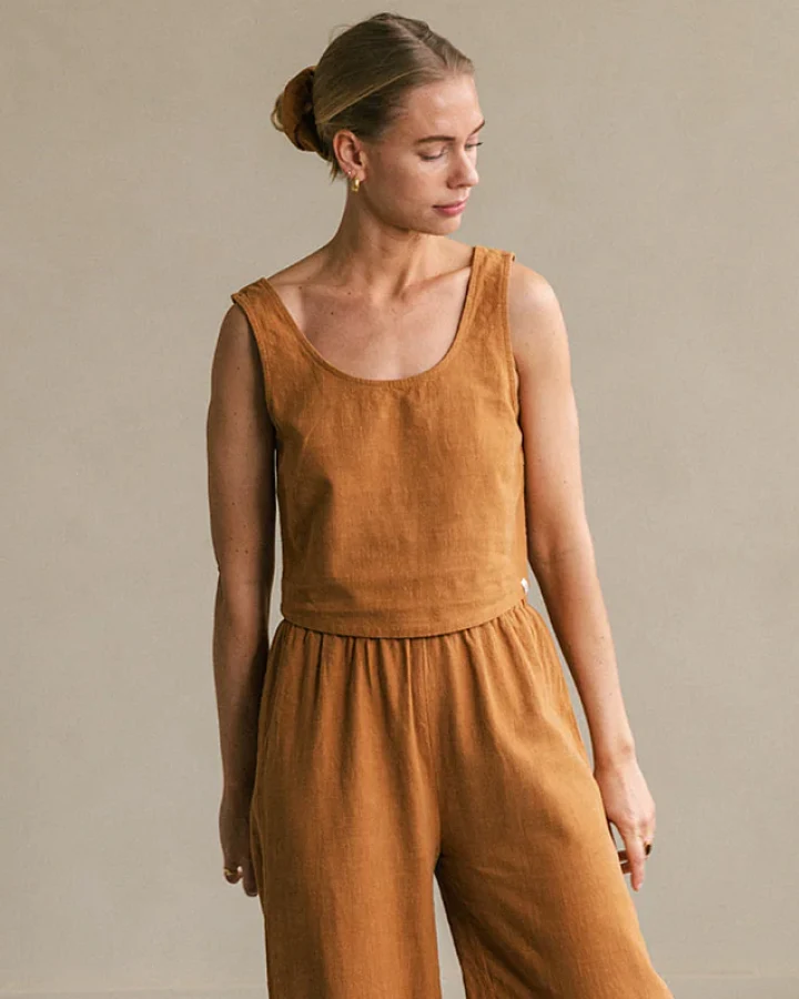 The View Yoga Damen vegan Top Rio Orange