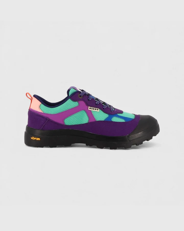 MEEKO Herren vegan Sneaker Nanuk Quetzal Blau/ Lila