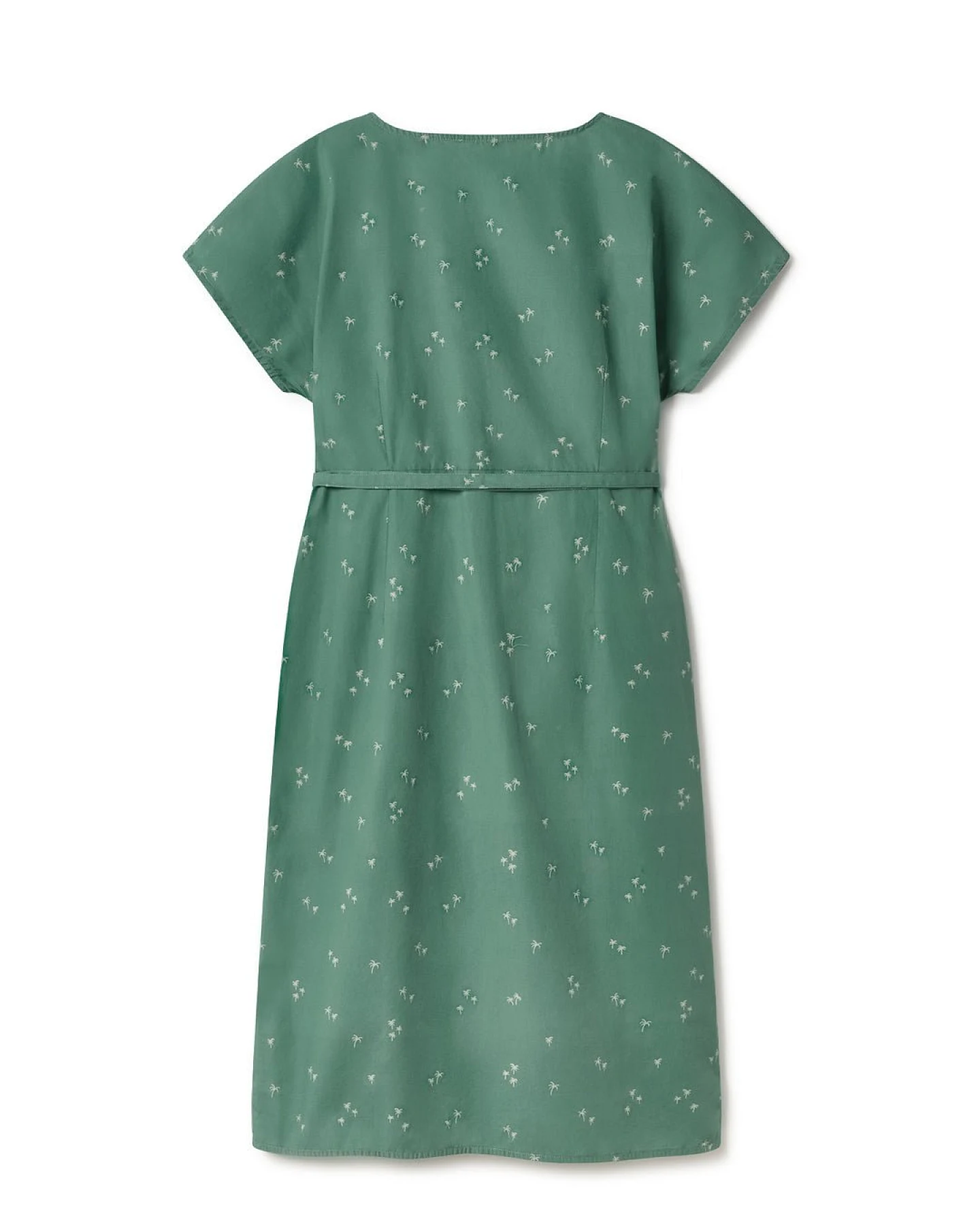 TWOTHIRDS Damen vegan Kleid Wajag Small Palm Grün – Ansicht 2