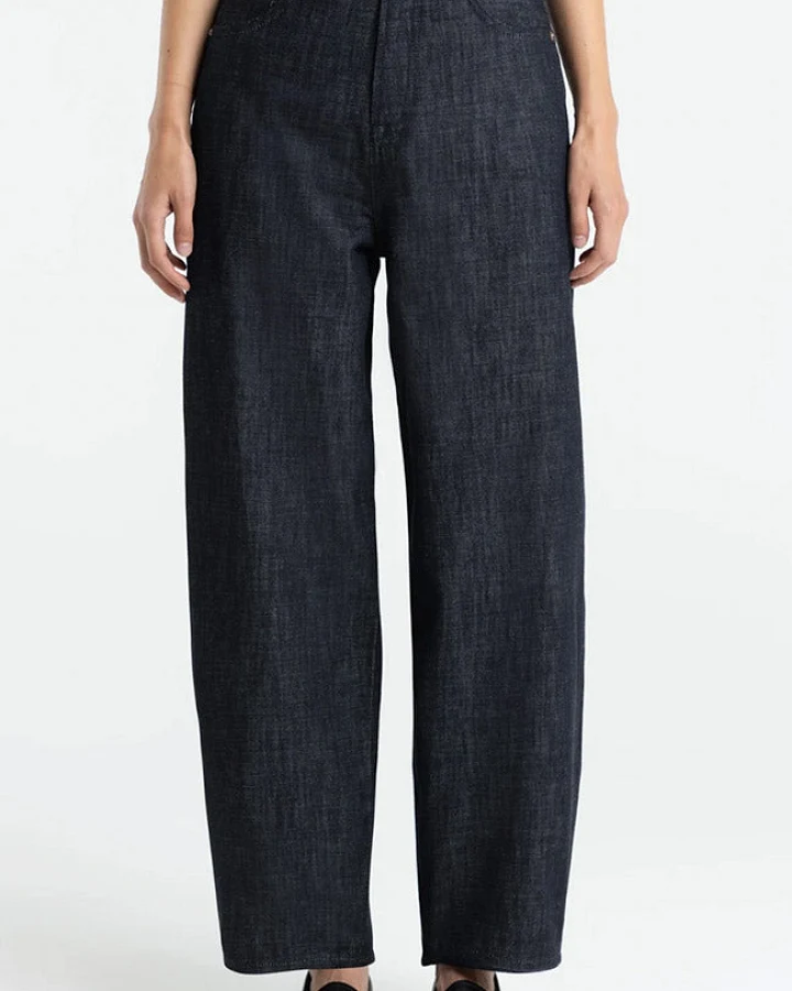 Kings of Indigo Damen vegan Jeans Leila Suse Trocken Dunkelblau