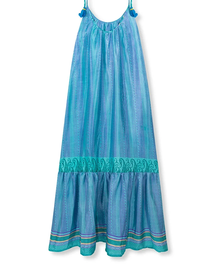 el.résidu Damen vegan Kleid Myra Hellblau