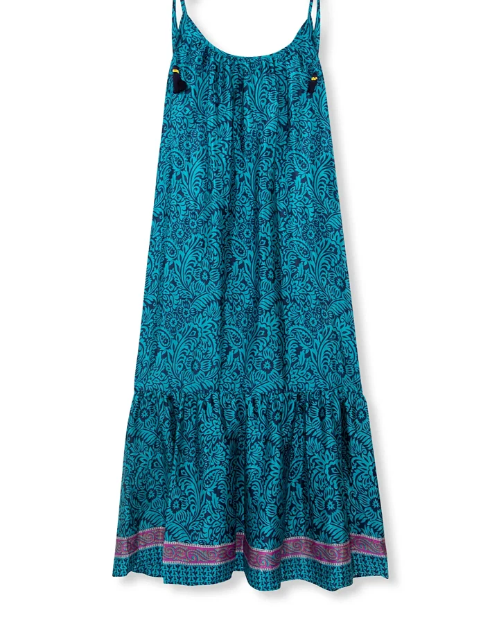 el.résidu Damen vegan Kleid Myra Blau