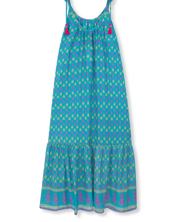 el.résidu Damen vegan Kleid Myra Blau/ Lila