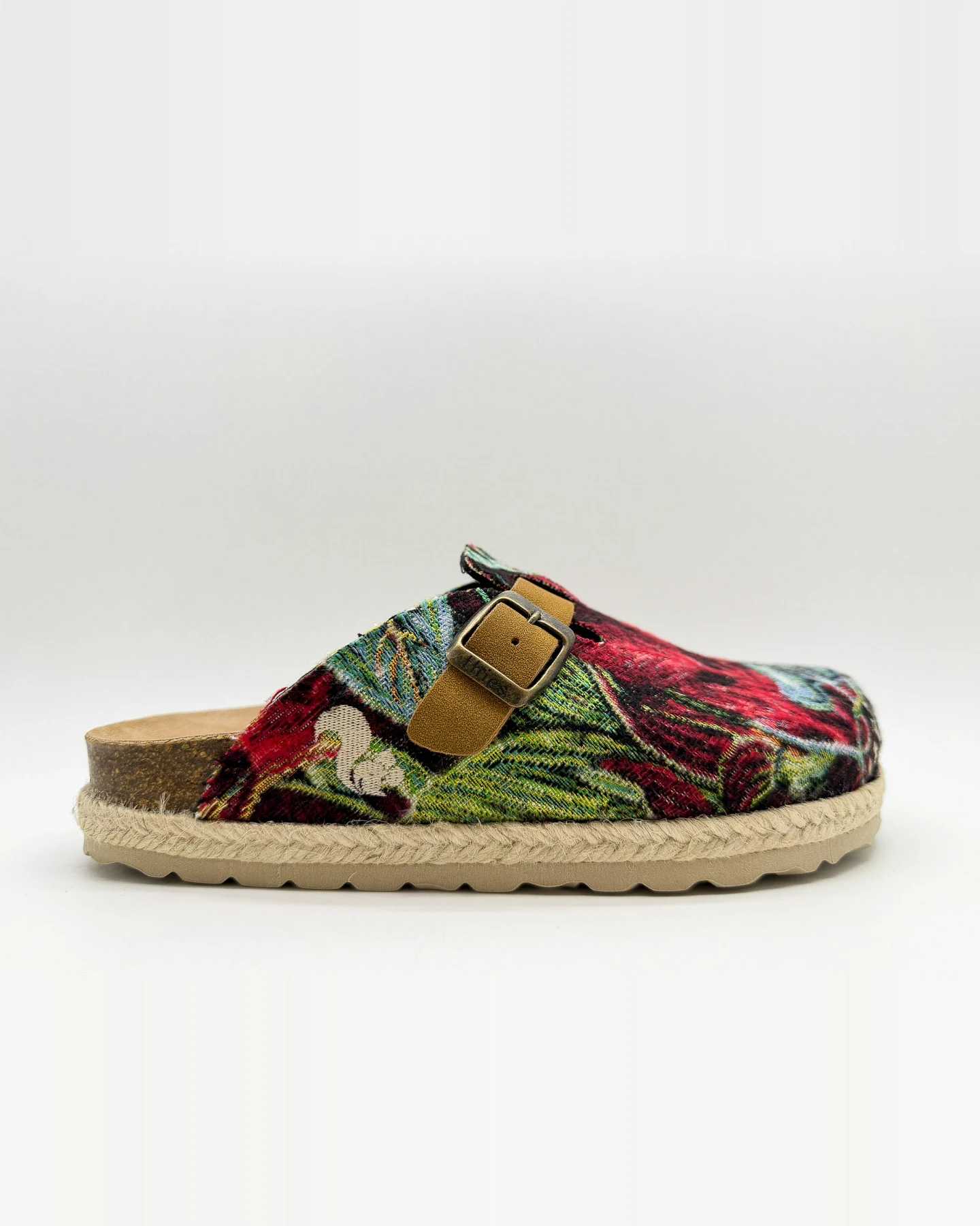 thies Damen vegan Clogs Rec Jungle Multi Grün/Rot/Blau – Ansicht 2