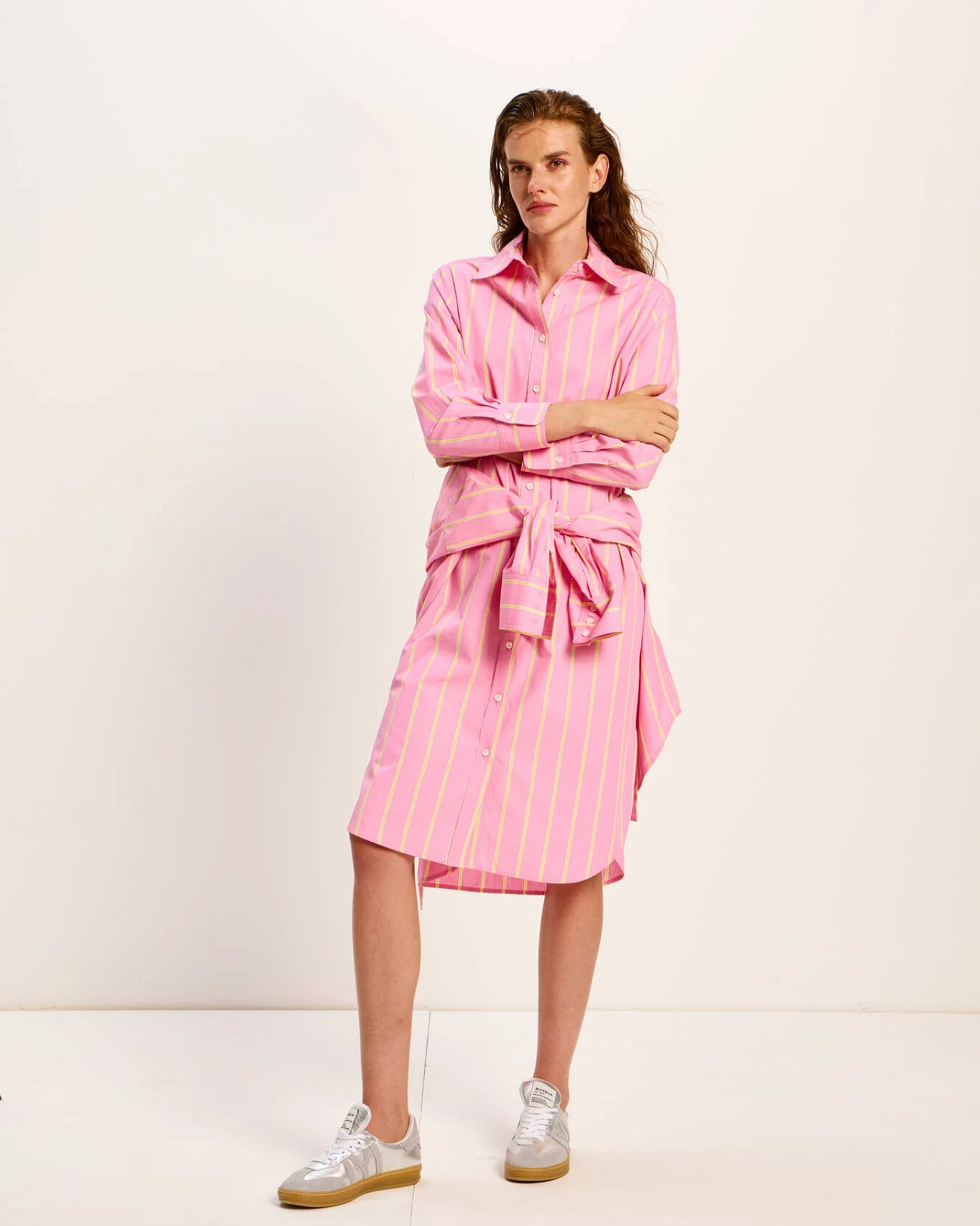 Streifen-Midikleid (GOTS) – Ansicht 4