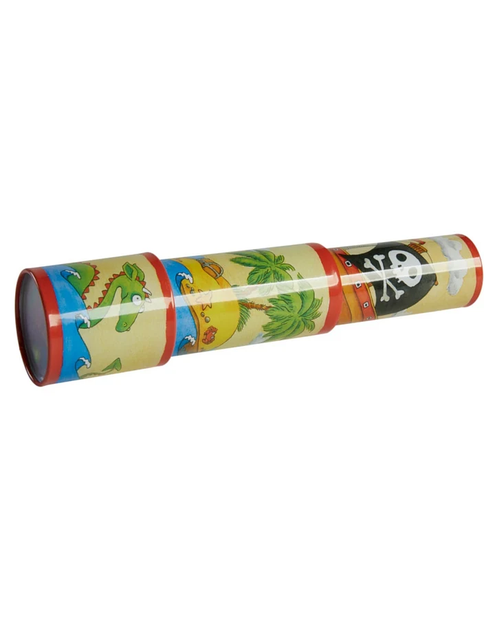 goki Kinder Kaleidoskop Piraten aus Metall Länge 25,5 cm, Durchmesser 4 cm