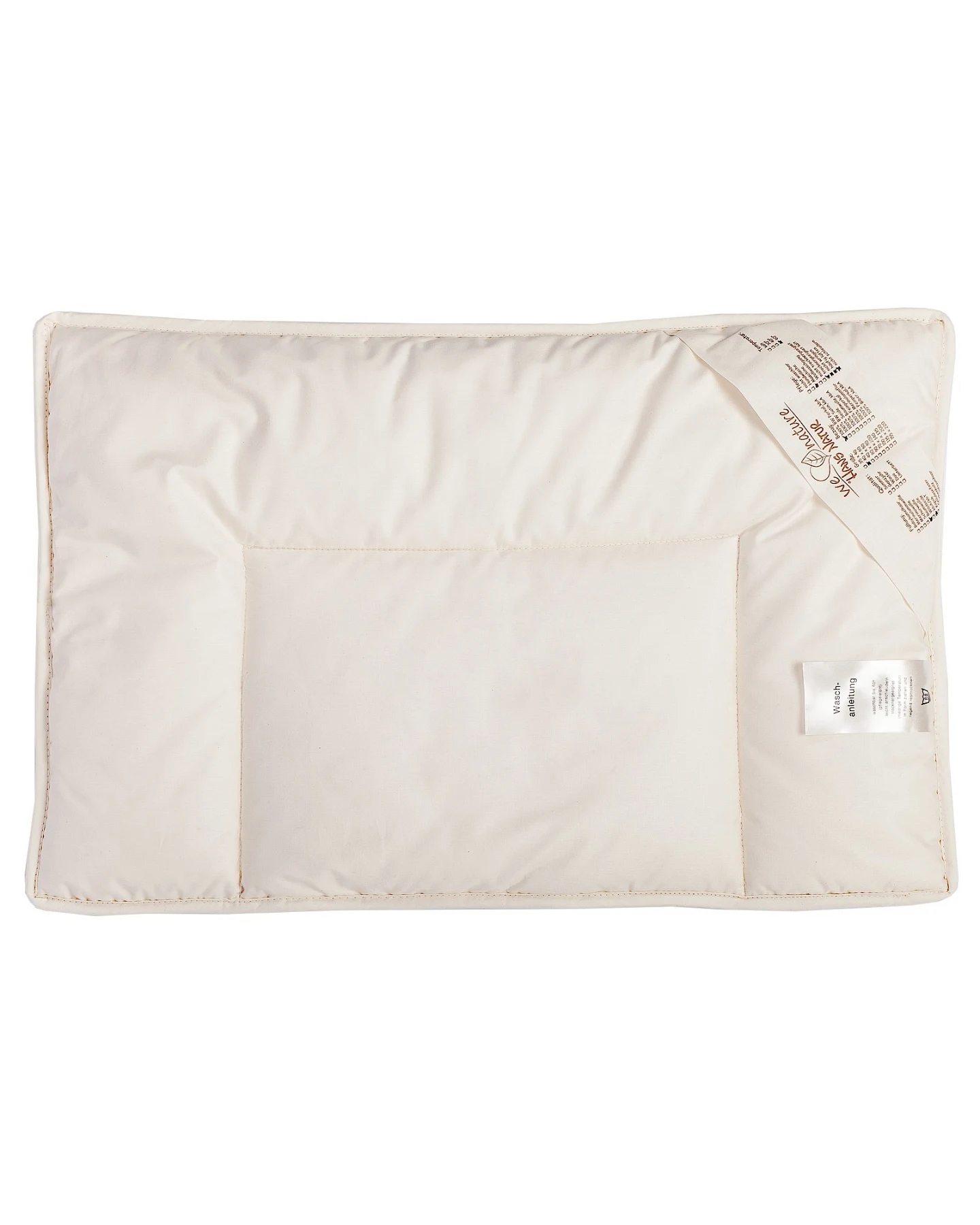 Flachkissen für Babys und Kleinkinder Baumwolle (kbA) 40 x 60 x 5 cm, 250 g, Perkal-Inlett – Ansicht 2
