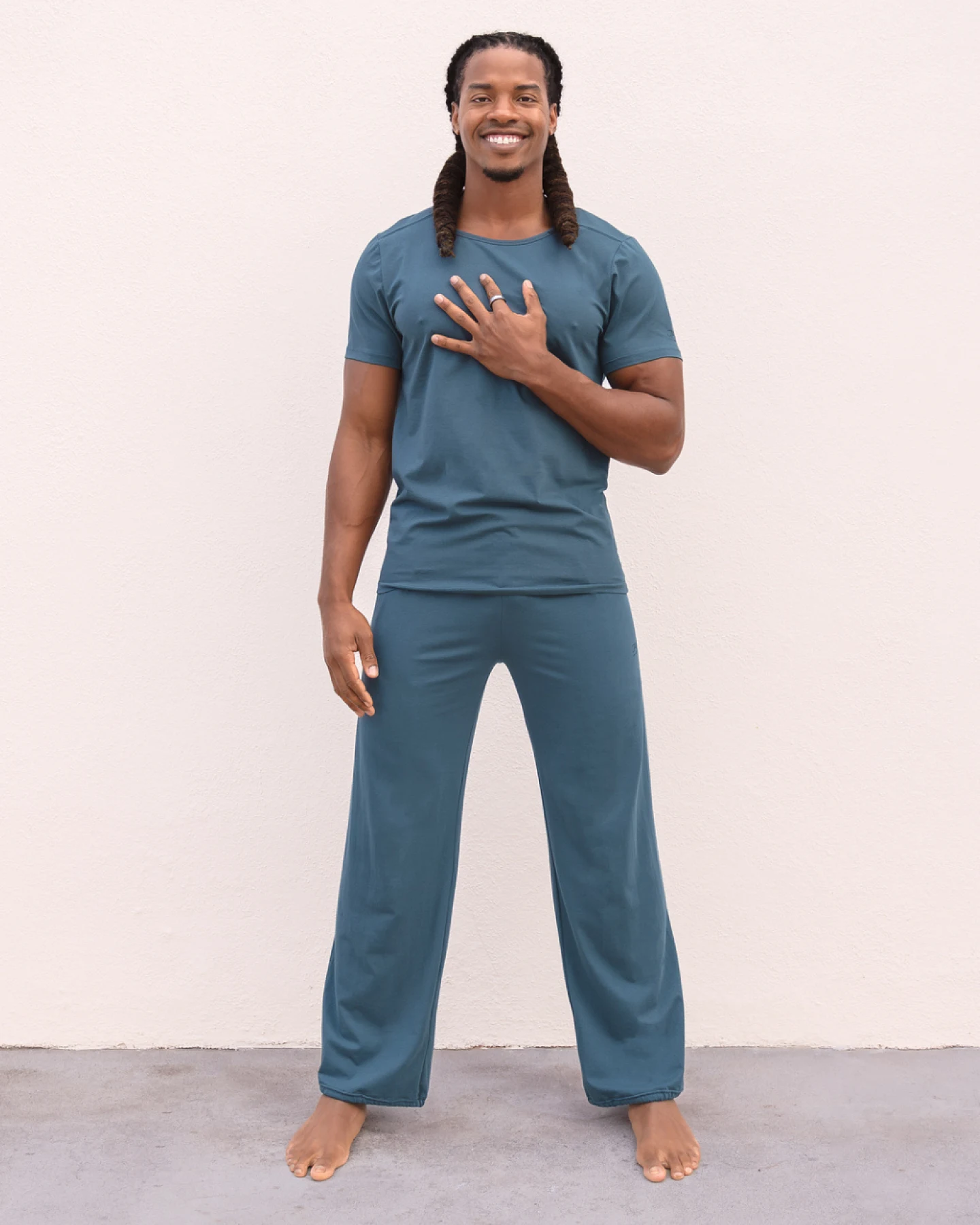 Jaya Organics Yogahose Carlos - Orion Blue M – Ansicht 2