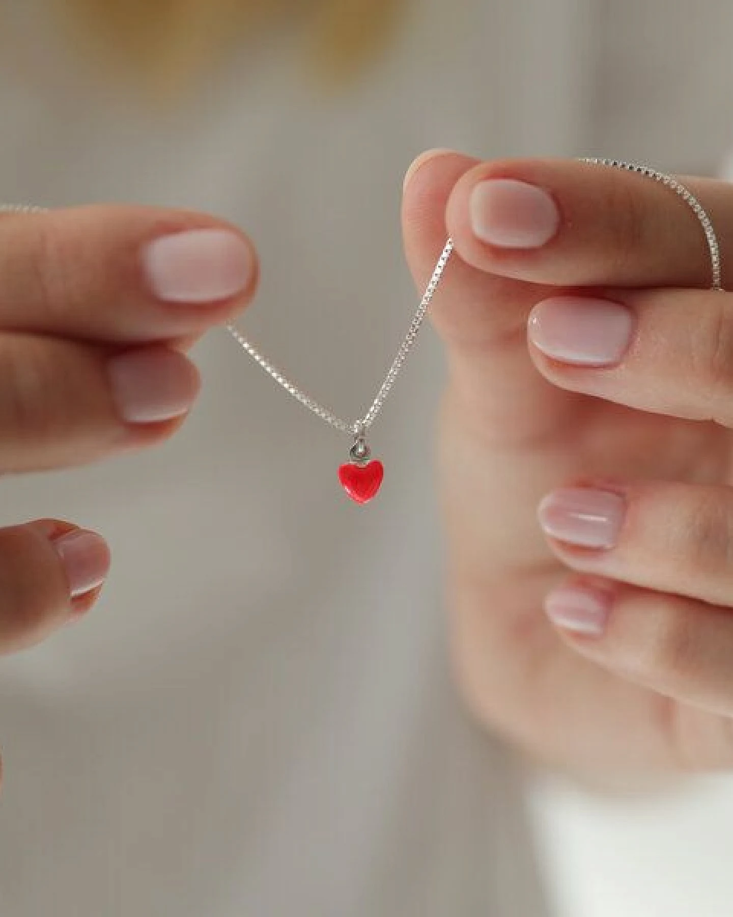 BELLYBIRD Jewellery Armband - kleines Herz, Anhänger/ Silber/ Silber emailliert/ Silber vergoldet – Ansicht 3