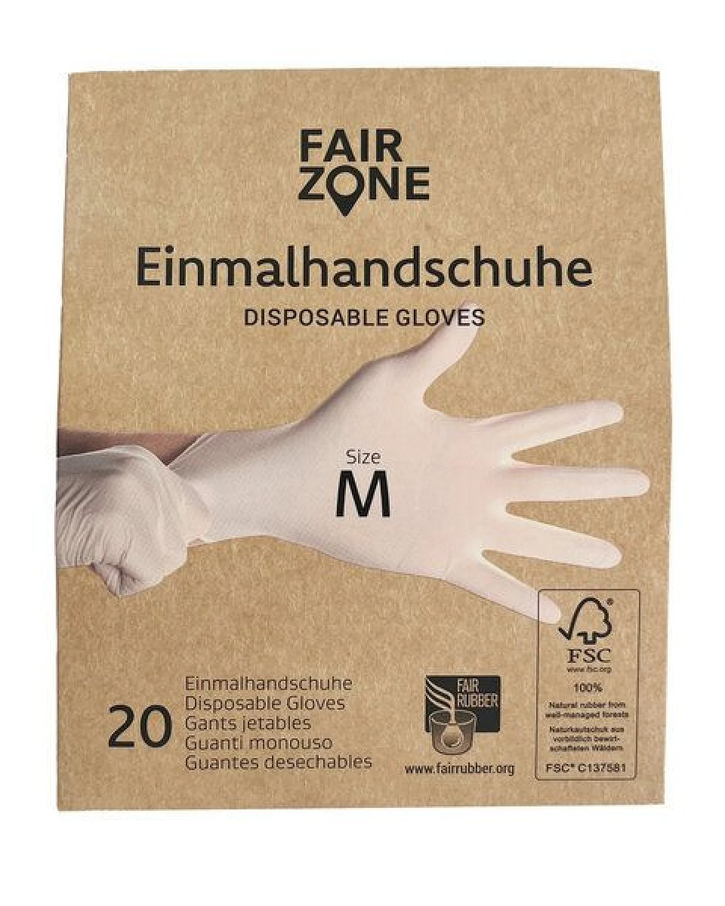 FAIR ZONE Einweghandschuhe Größe M – Ansicht 2