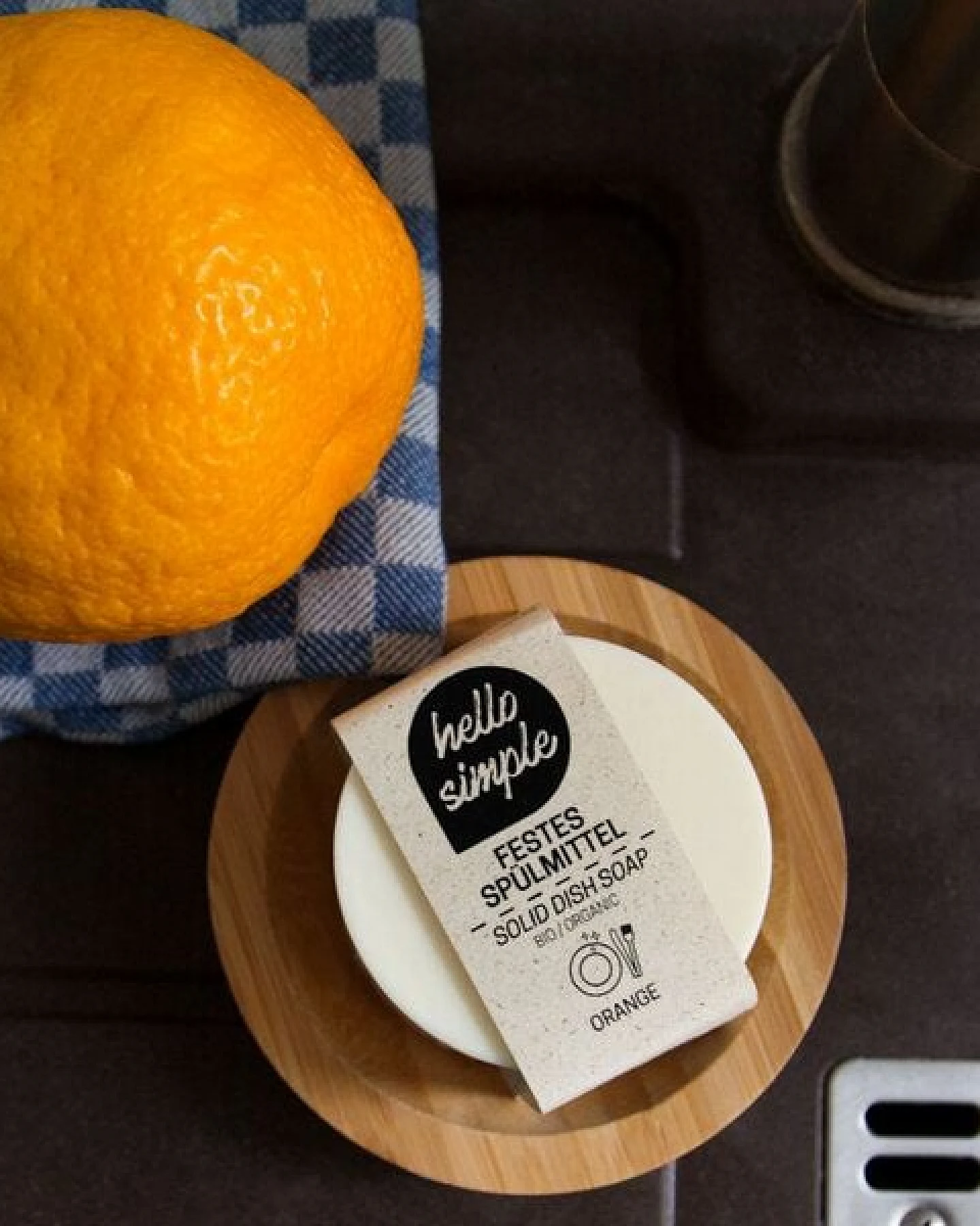 Hello Simple Festes Spülmittel - Orange - 100% Zero Waste – Ansicht 3