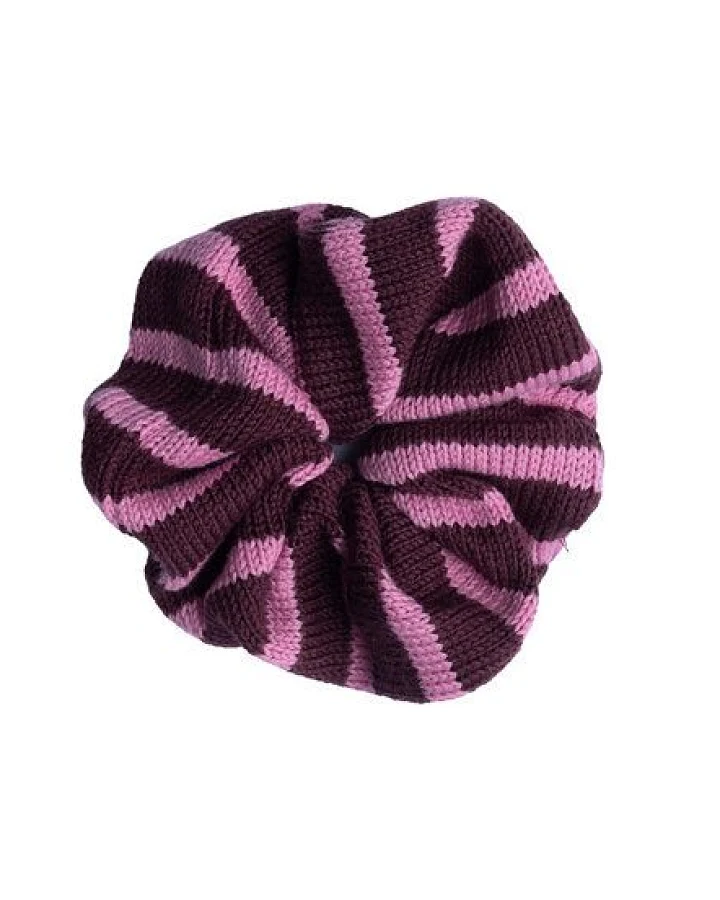 Kopyto ROZELLA RWS – großes gestricktes Scrunchie für Haare mit Streifen