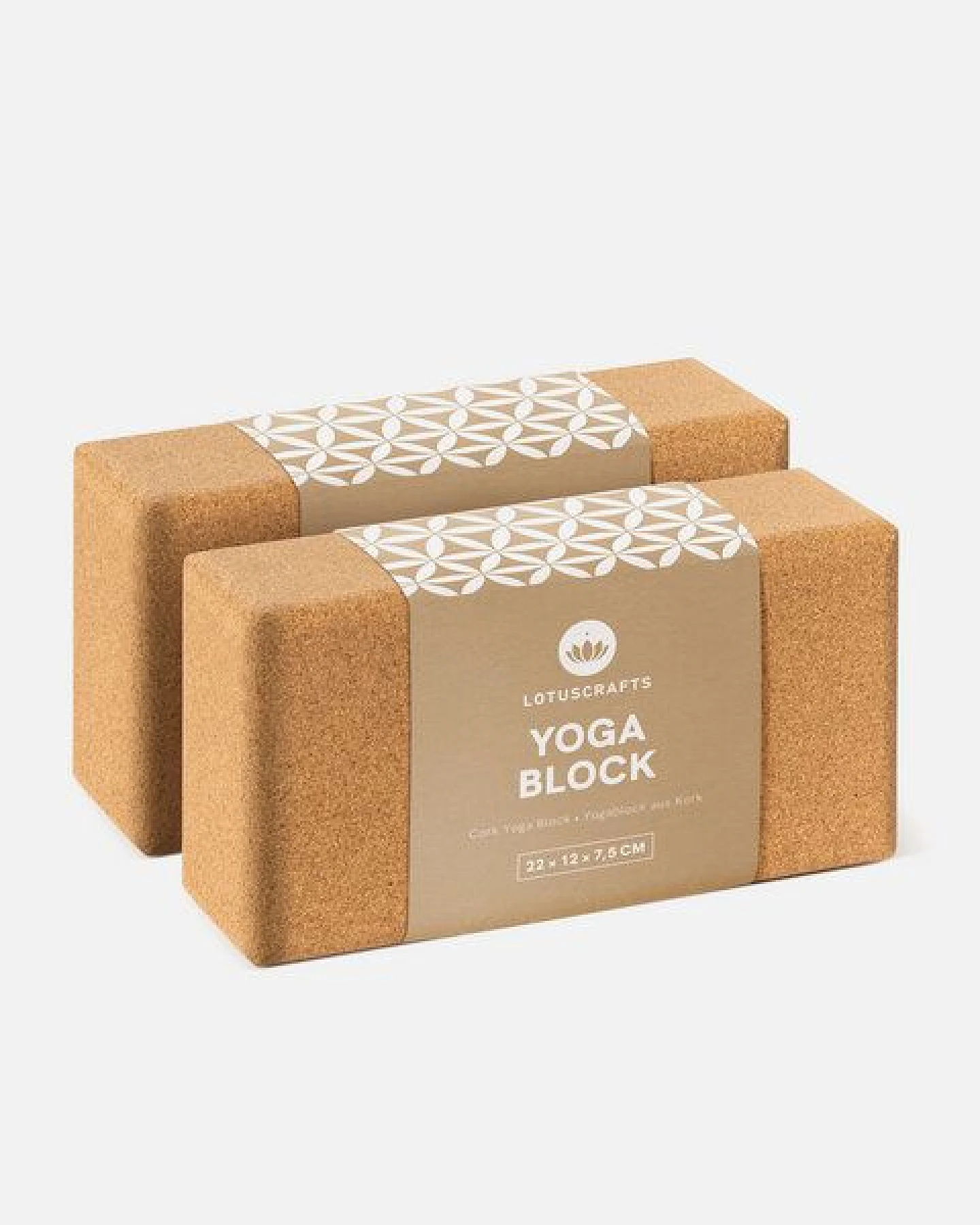 Lotuscrafts 2er Set - Yogablock Kork Supra Grip – Ansicht 2