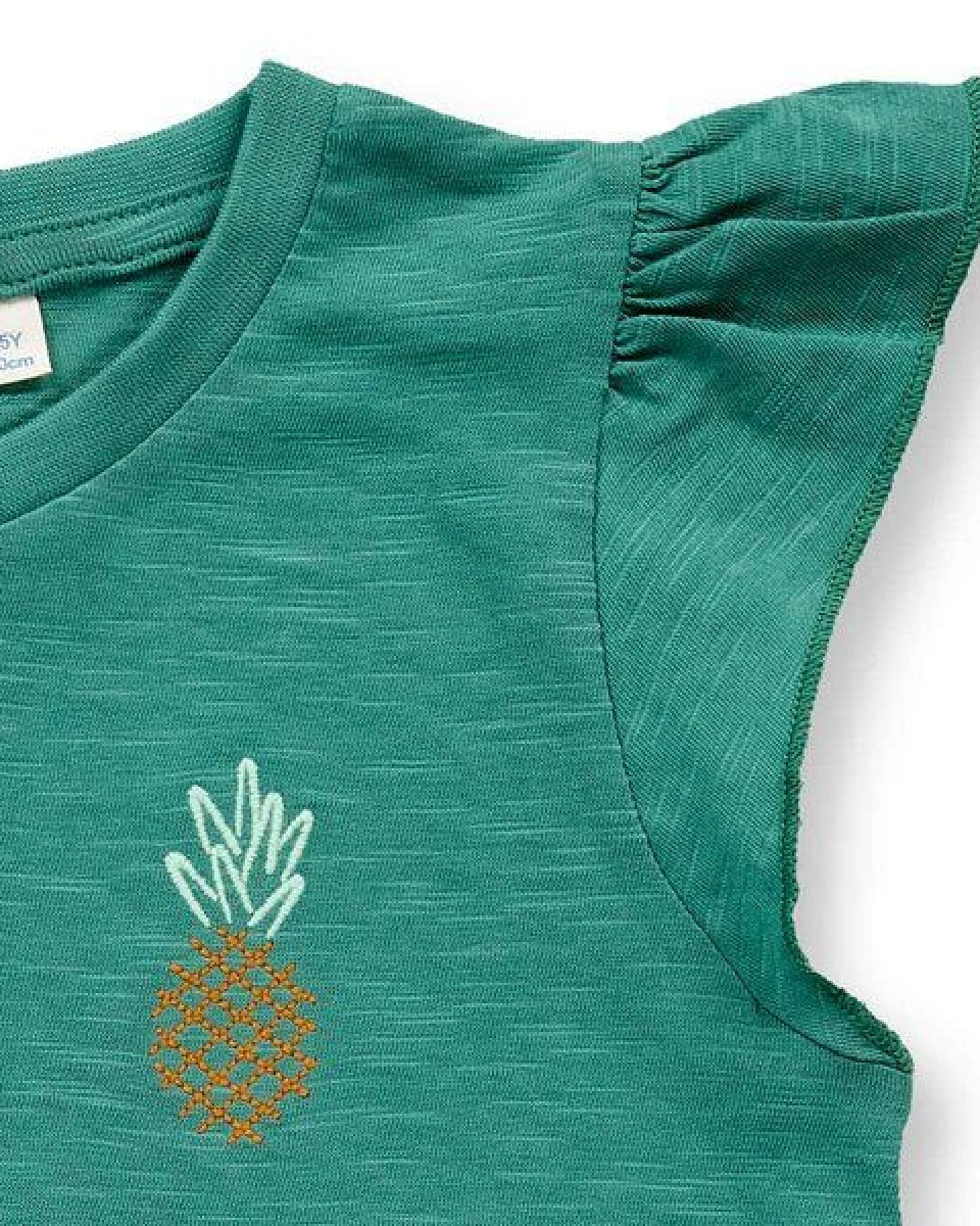 Sense Organics T-Shirt für Mädchen in smaragdgrün, Modell NANA – Ansicht 2