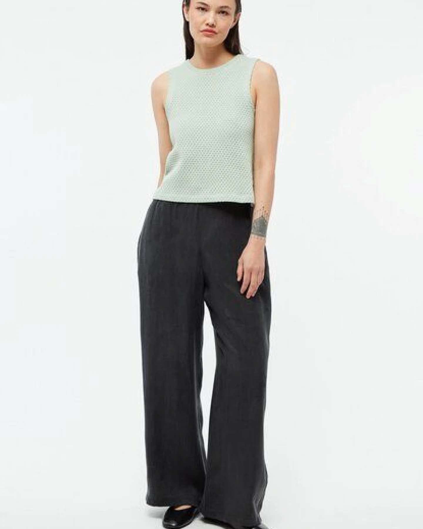 Givn Berlin Stricktop GBSHIRLEY cropped aus Bio-Baumwolle im Jacquard Muster – Ansicht 2