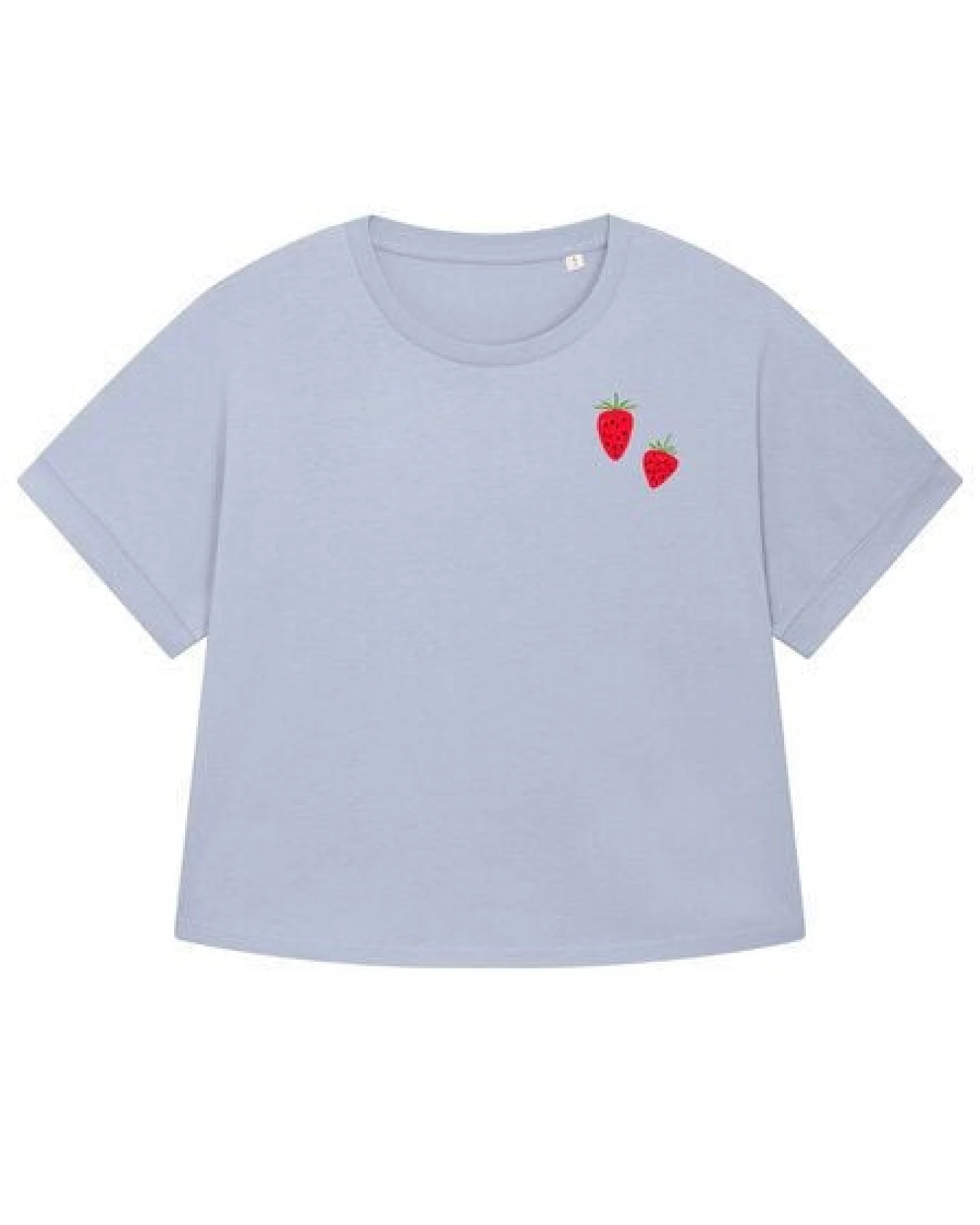 Kultgut Artdesign Biofair - Oversize Shirt/ Little Strawberrys – Ansicht 4