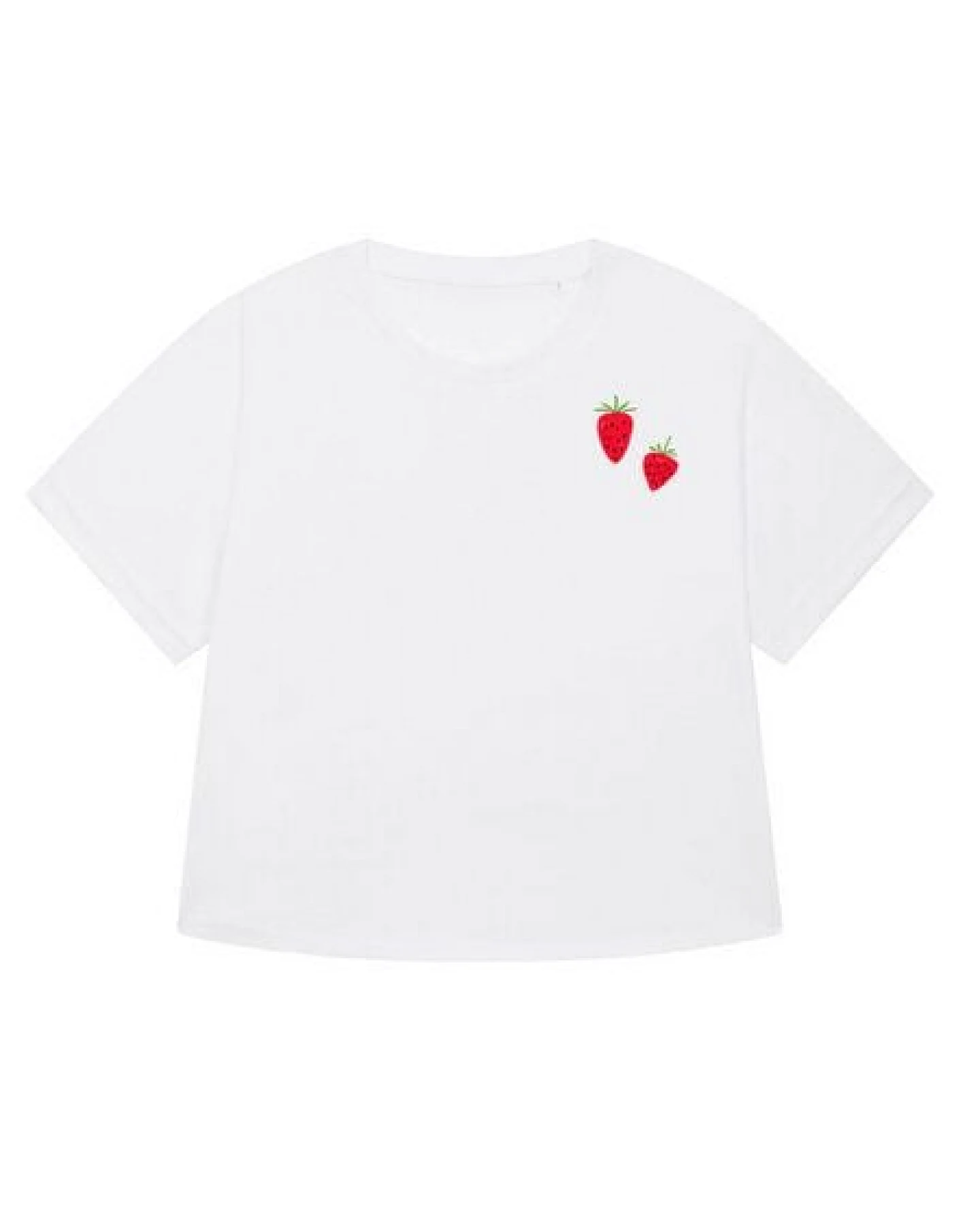 Kultgut Artdesign Biofair - Oversize Shirt/ Little Strawberrys – Ansicht 4