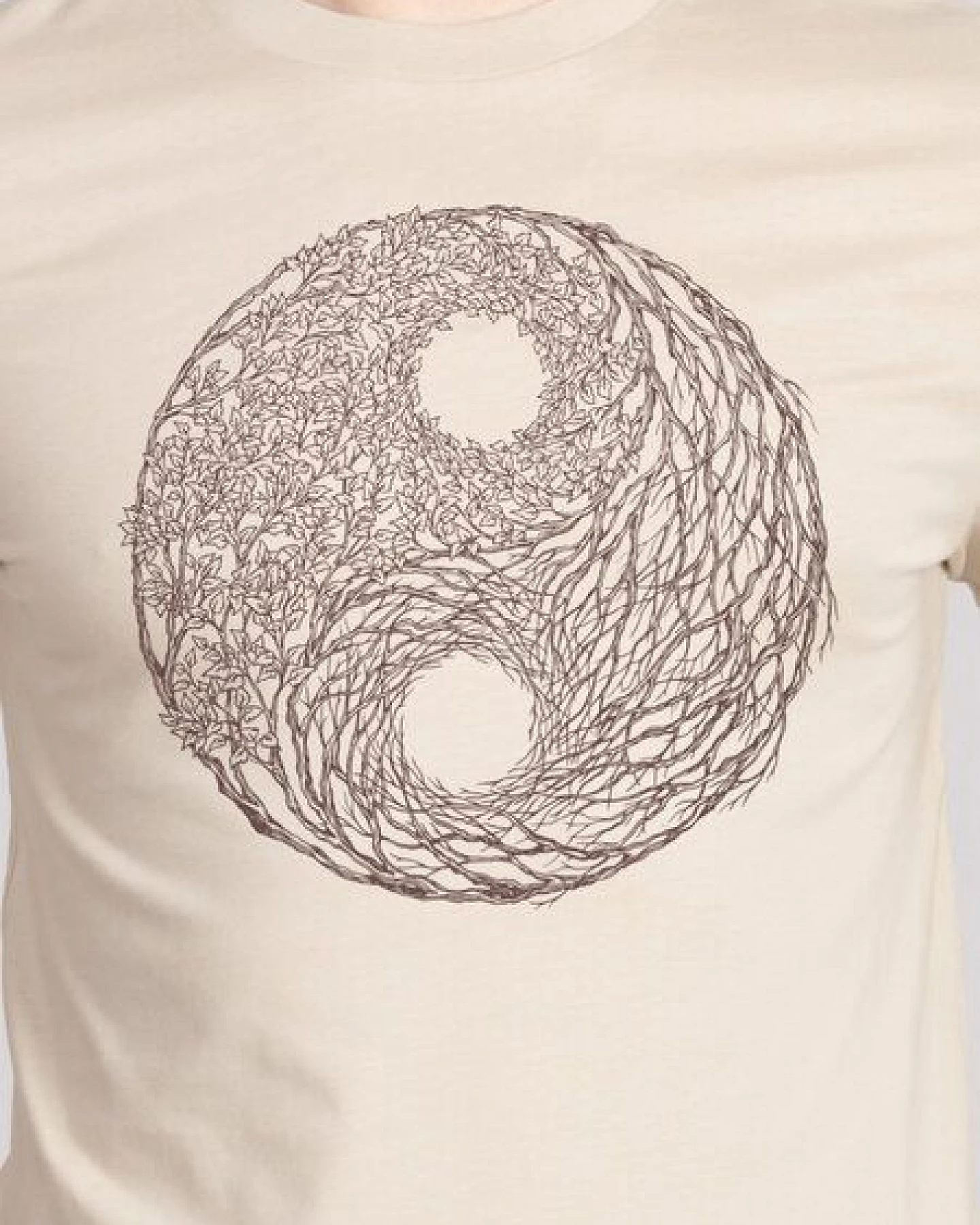 Life-Tree Organic Fairwear Shirt Men Fairwear Organic YinYang/sand – Ansicht 4