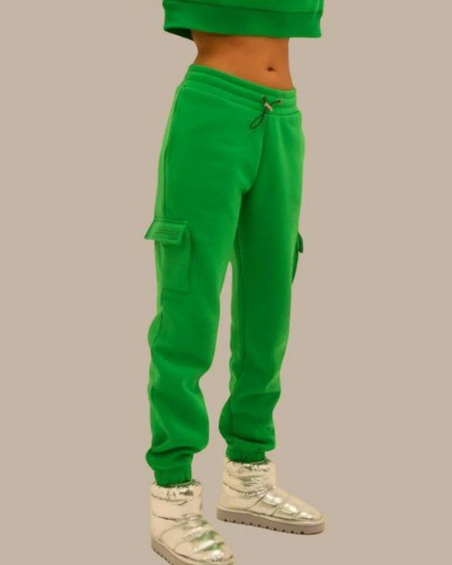 GOOD GIRL BAD HABITS Sweat Jogging-Cargo-Hose "MENTAL HEALTH" – Ansicht 2