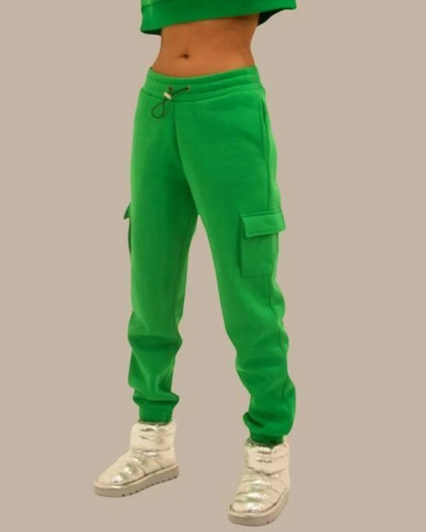GOOD GIRL BAD HABITS Sweat Jogging-Cargo-Hose "MENTAL HEALTH" – Ansicht 4