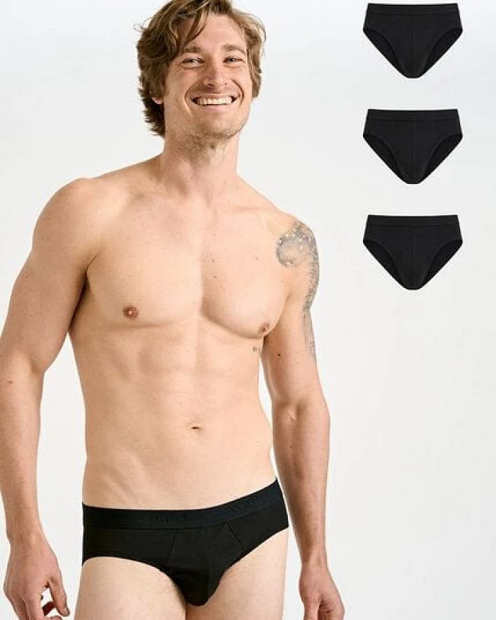 wijld GmbH HERREN SLIP AUS HOLZ (3er-Pack) wijld - MARLO BLACK