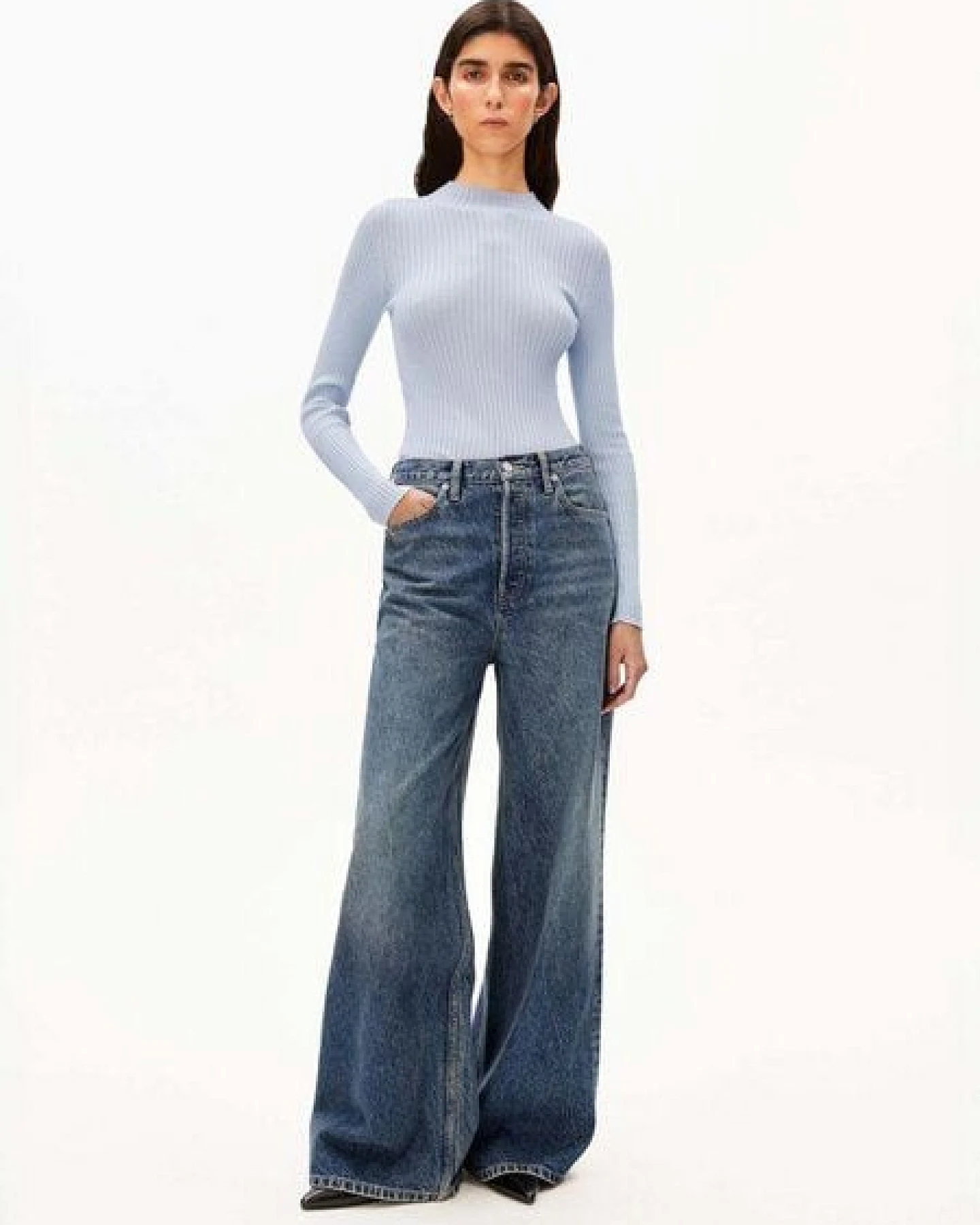 ARMEDANGELS ALAANIA Damen Pullover Slim Fit aus Bio-Baumwolle – Ansicht 2
