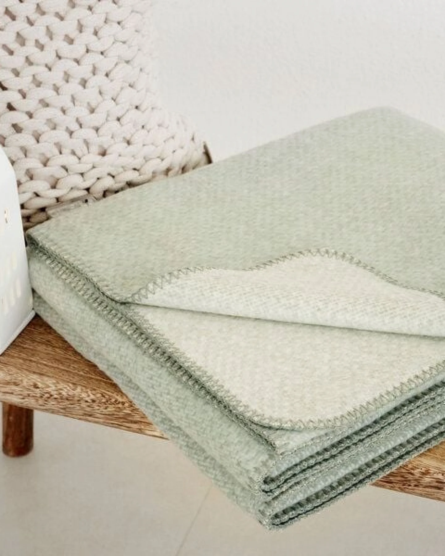 RIEMA Germany flauschige Kuscheldecke EMMA aus weicher Bio-Baumwolle - Baumwolldecke OEKO-Tex – Ansicht 3