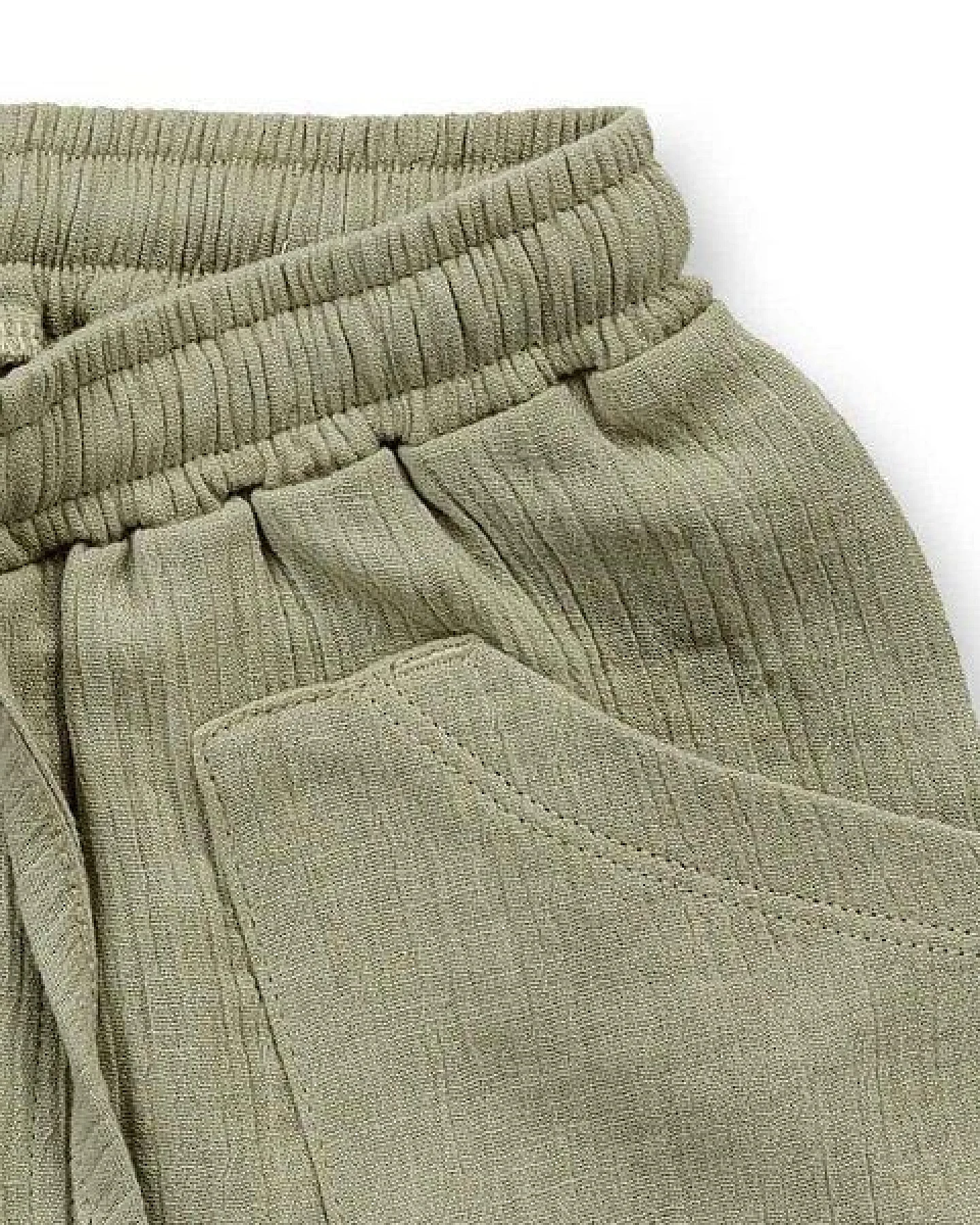 Sense Organics Shorts für Kinder in seegrasgrün, Modell PAK – Ansicht 2