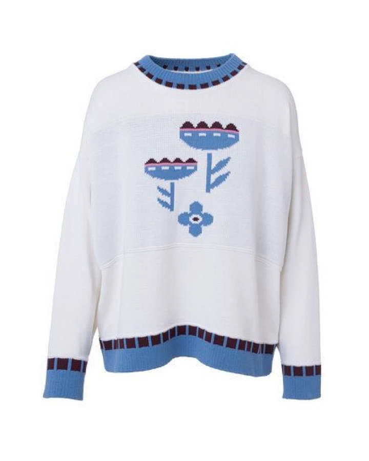 Kopyto LORI RWS – Beskidische Blumen – leichter Oversize-Pullover