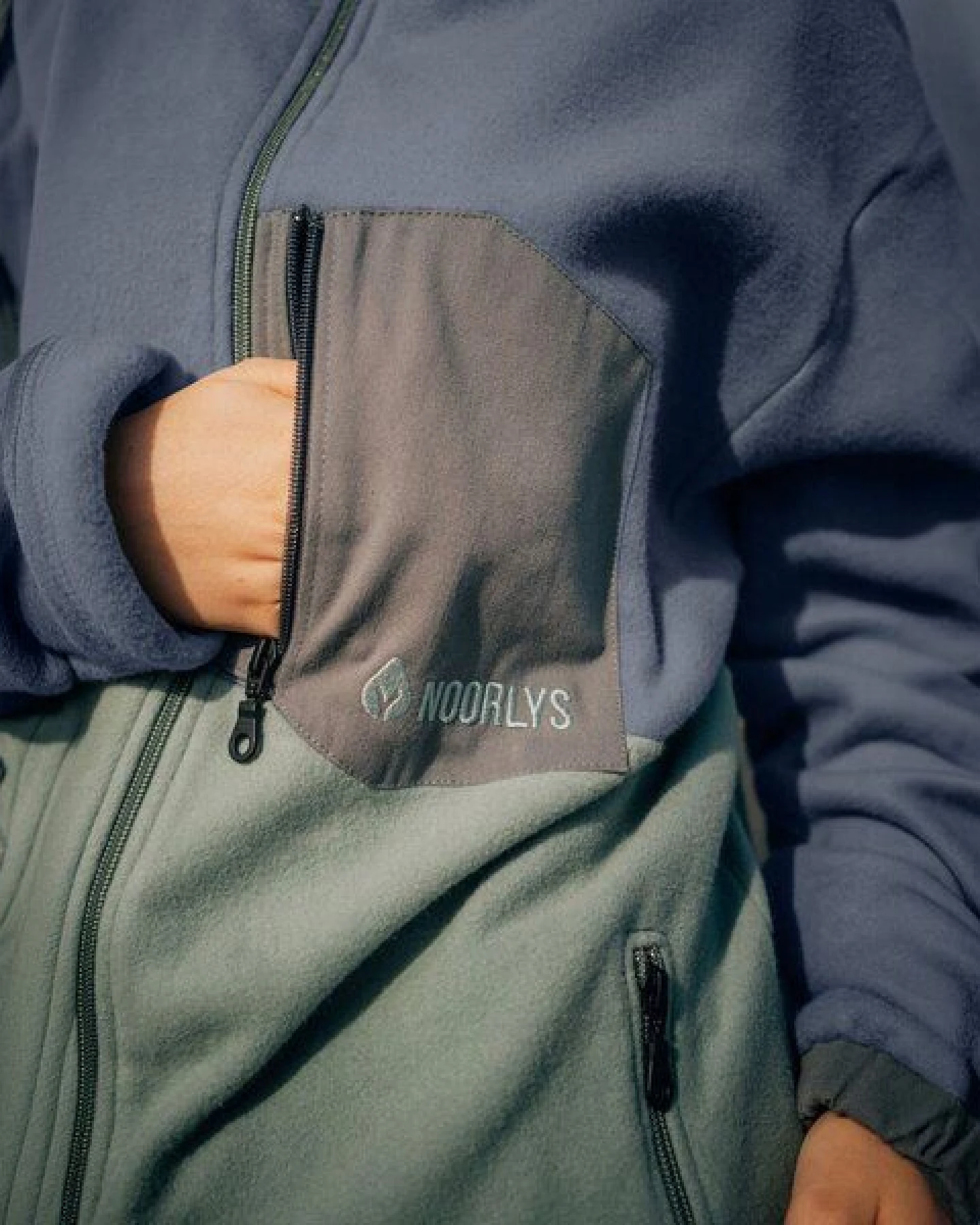 NOORLYS Baumwoll-Fleece-Jacke MÖÖK – Ansicht 4