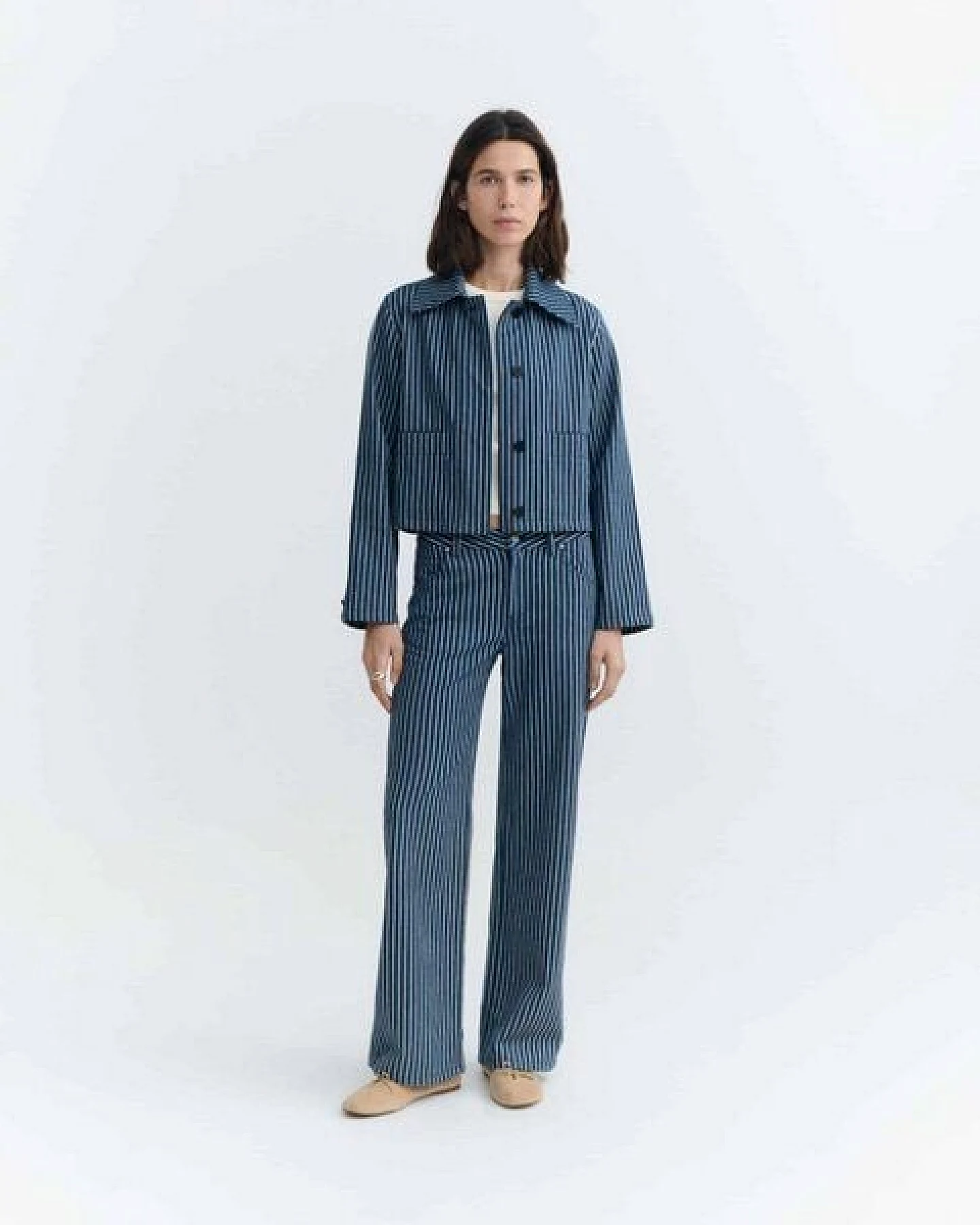 thinking mu Railway Stripes Astrid Jacket – Ansicht 3