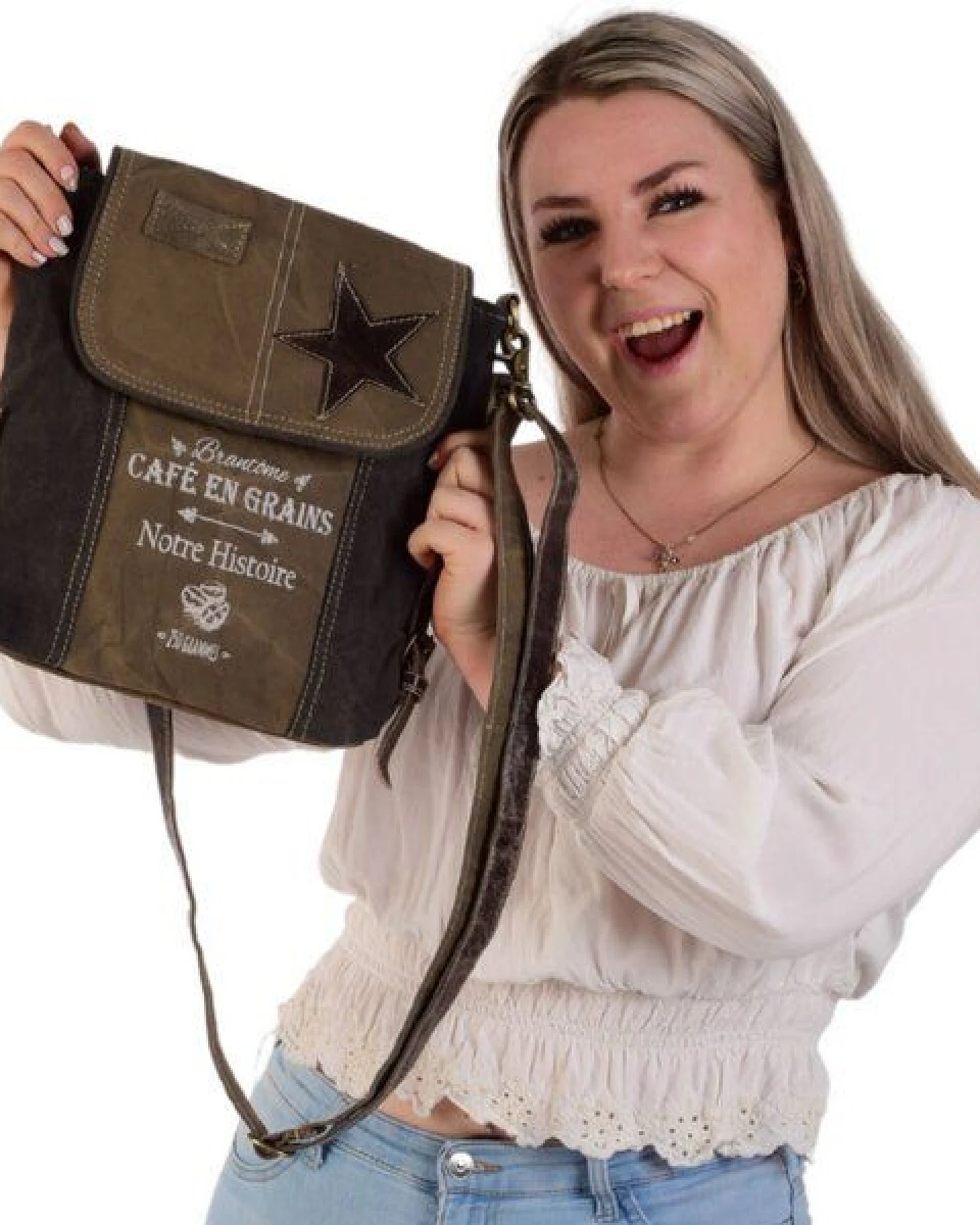Sunsa Vintage Umhängetasche Damen Tasche Canvas Schultertasche Messenger Bag – Ansicht 4