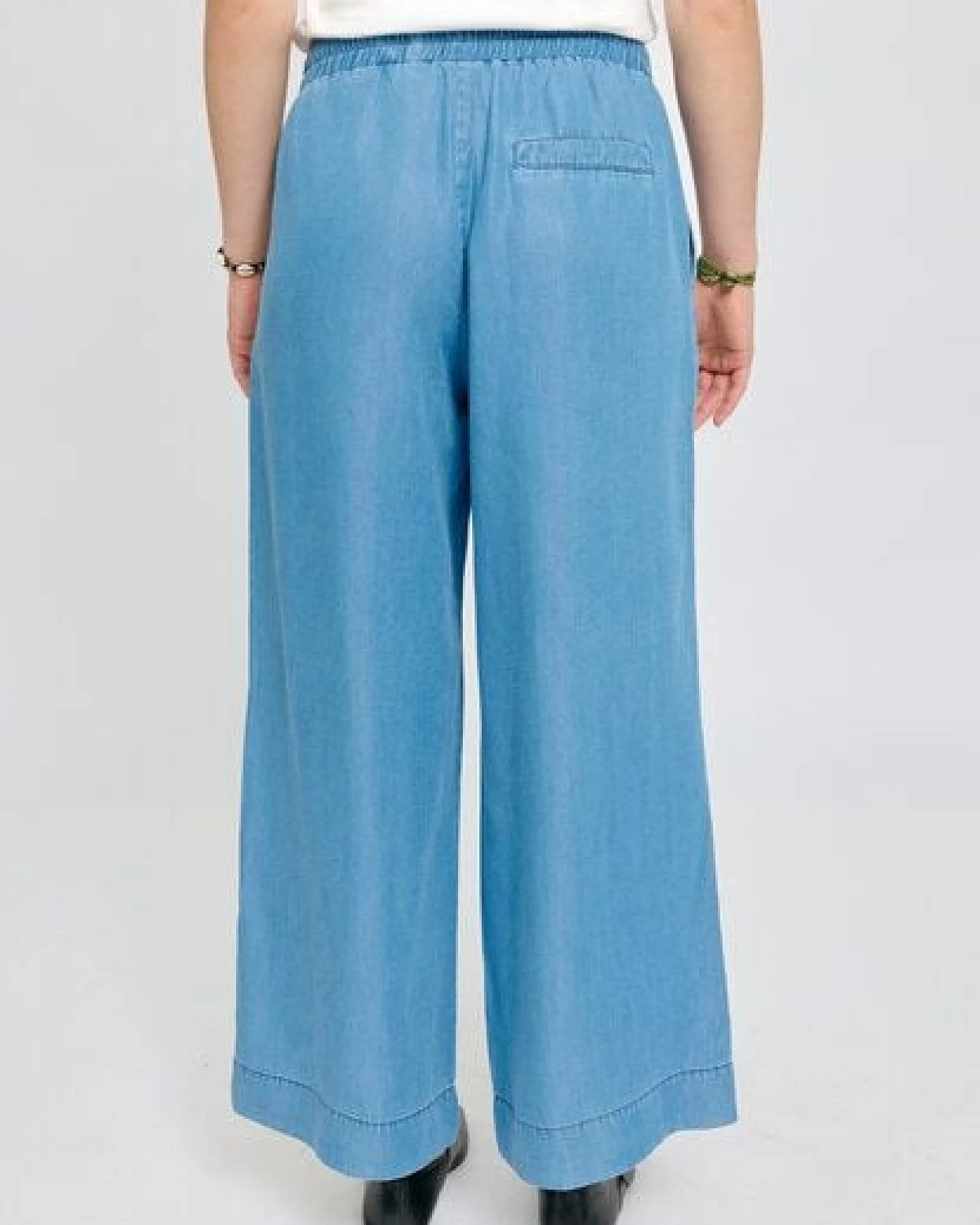 Mazine Weite Hose in Denim Look - aus Lyocell – Ansicht 2